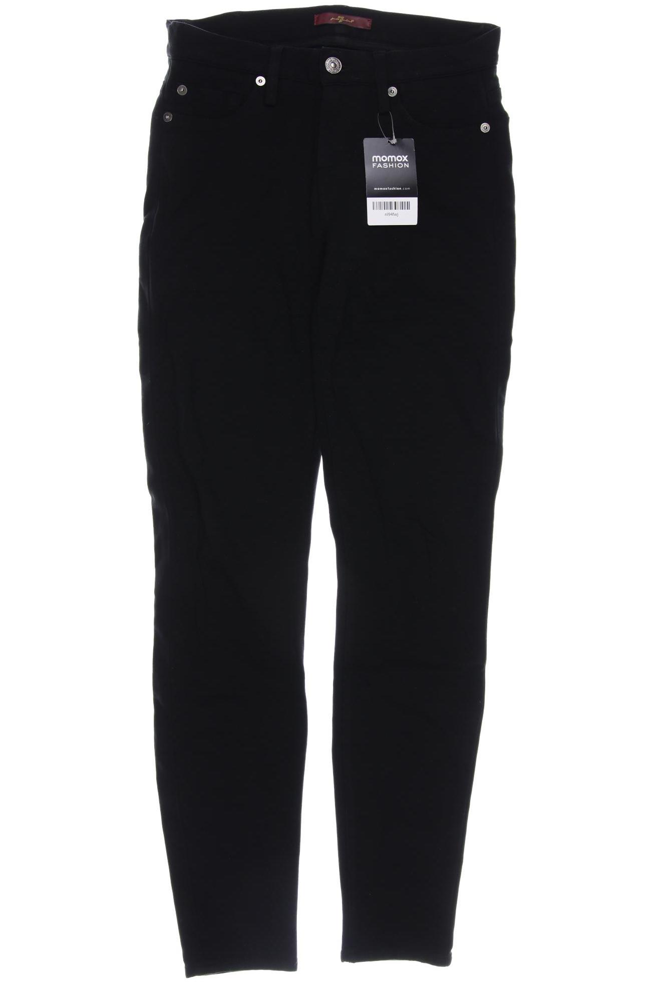 

7 for all mankind Damen Stoffhose, schwarz