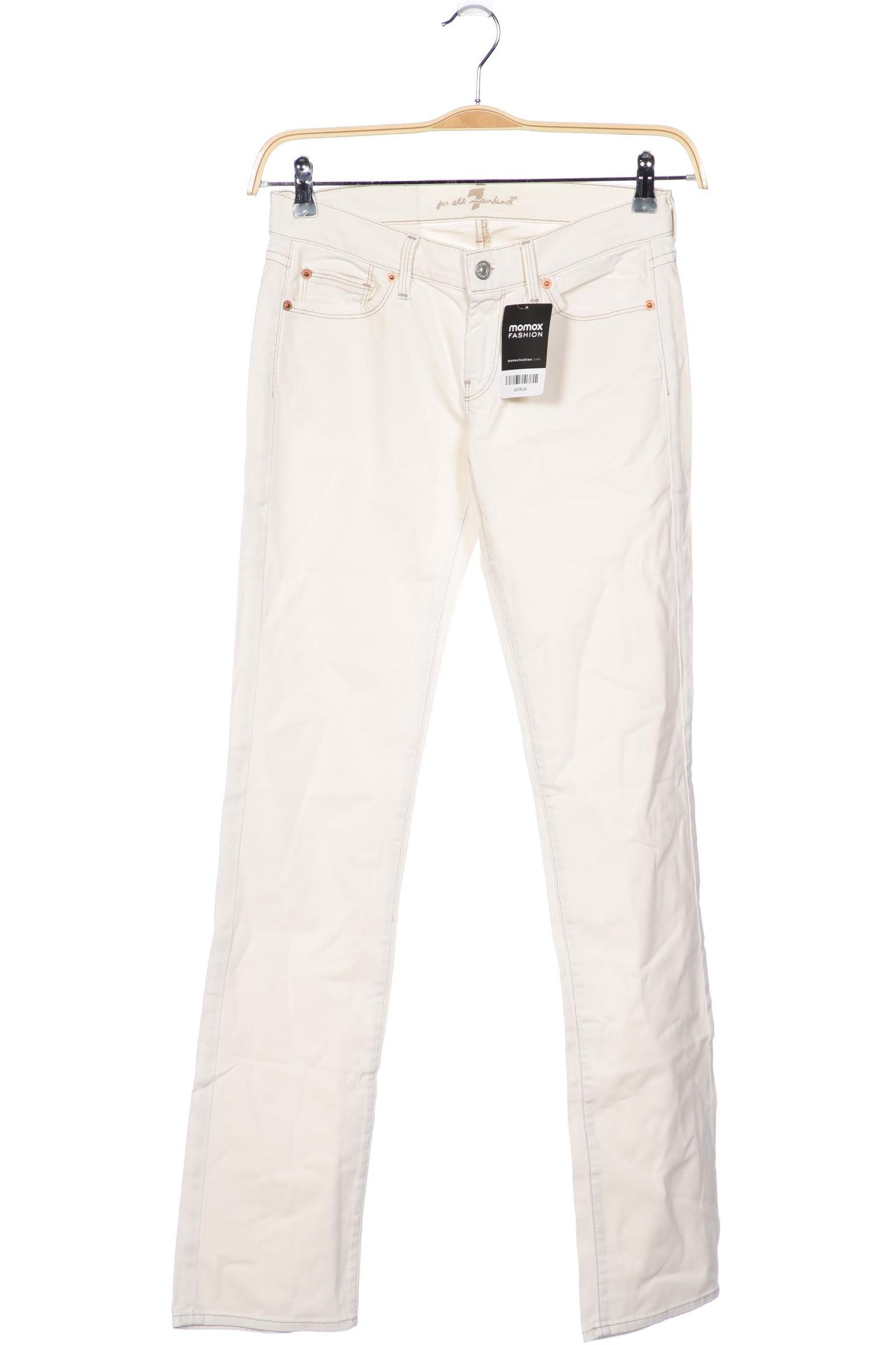 

7 for all mankind Damen Jeans, cremeweiß