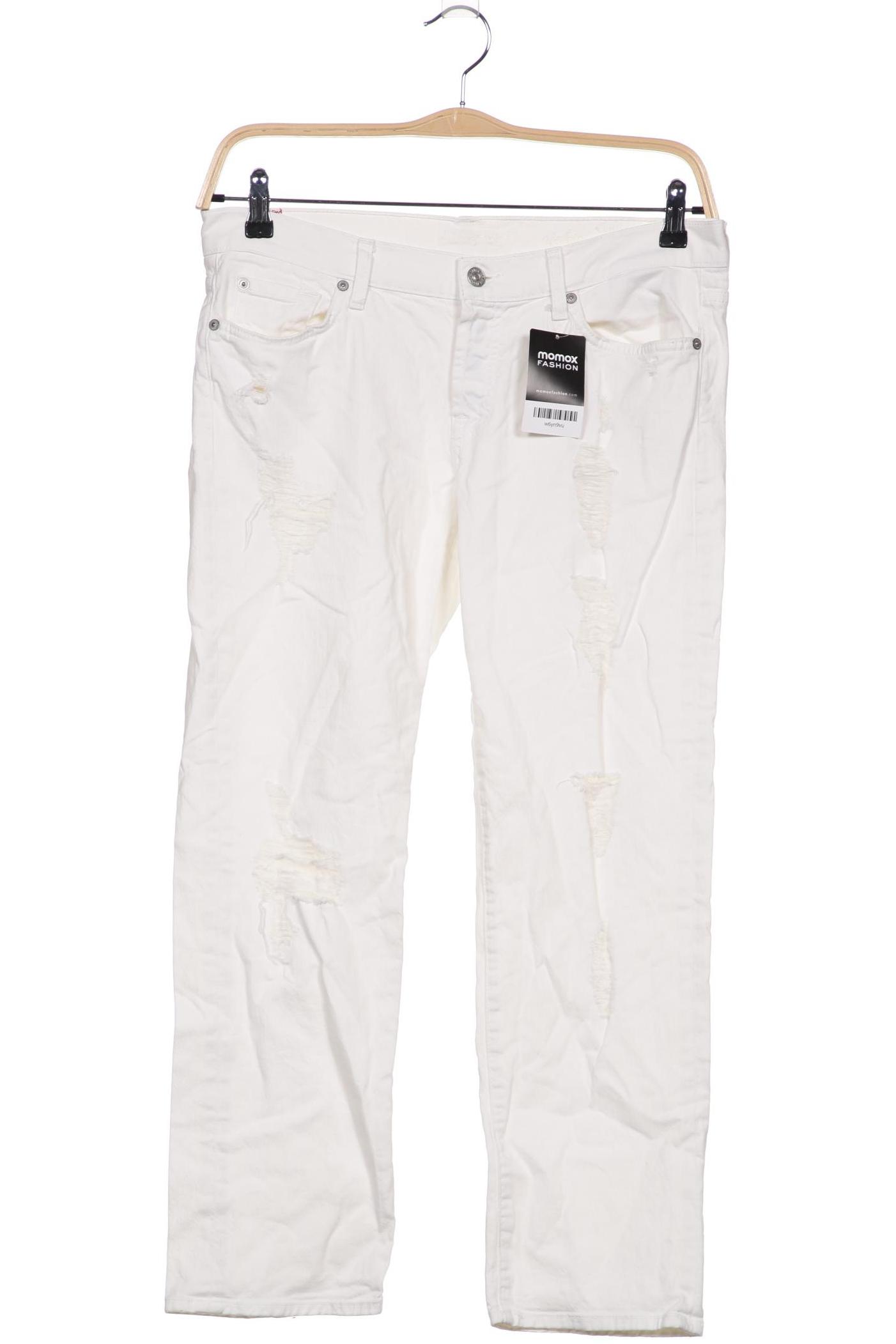 

7 for all mankind Damen Jeans, weiß
