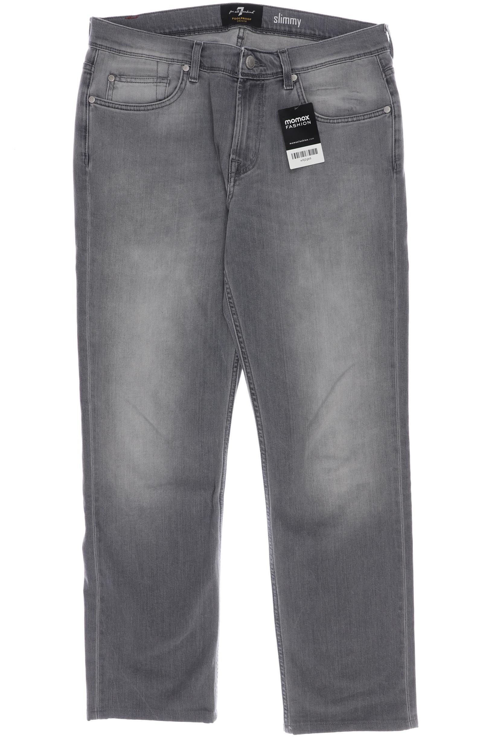 

7 for all mankind Herren Jeans, grau, Gr. 34