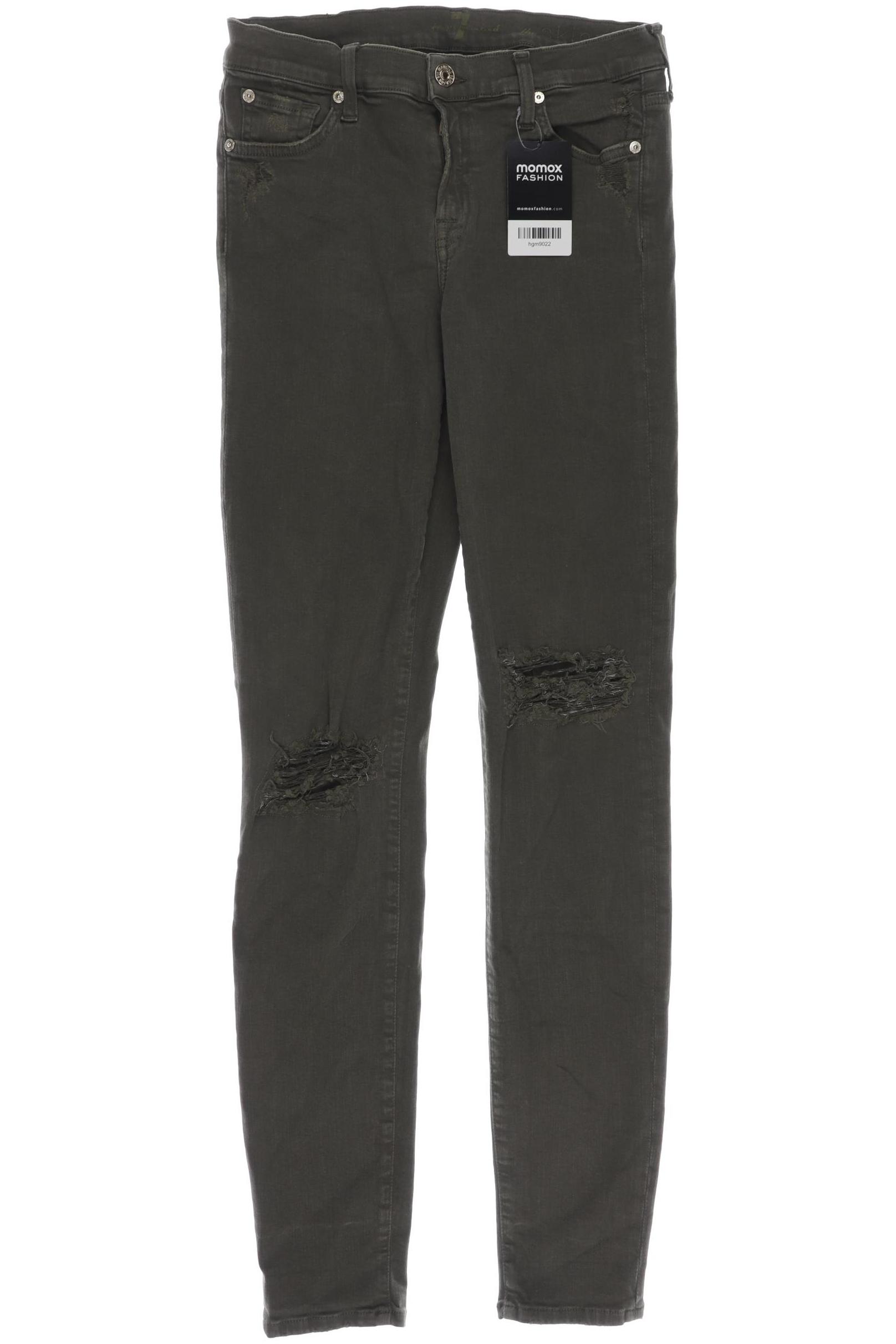 

7 for all mankind Damen Jeans, grün, Gr. 28