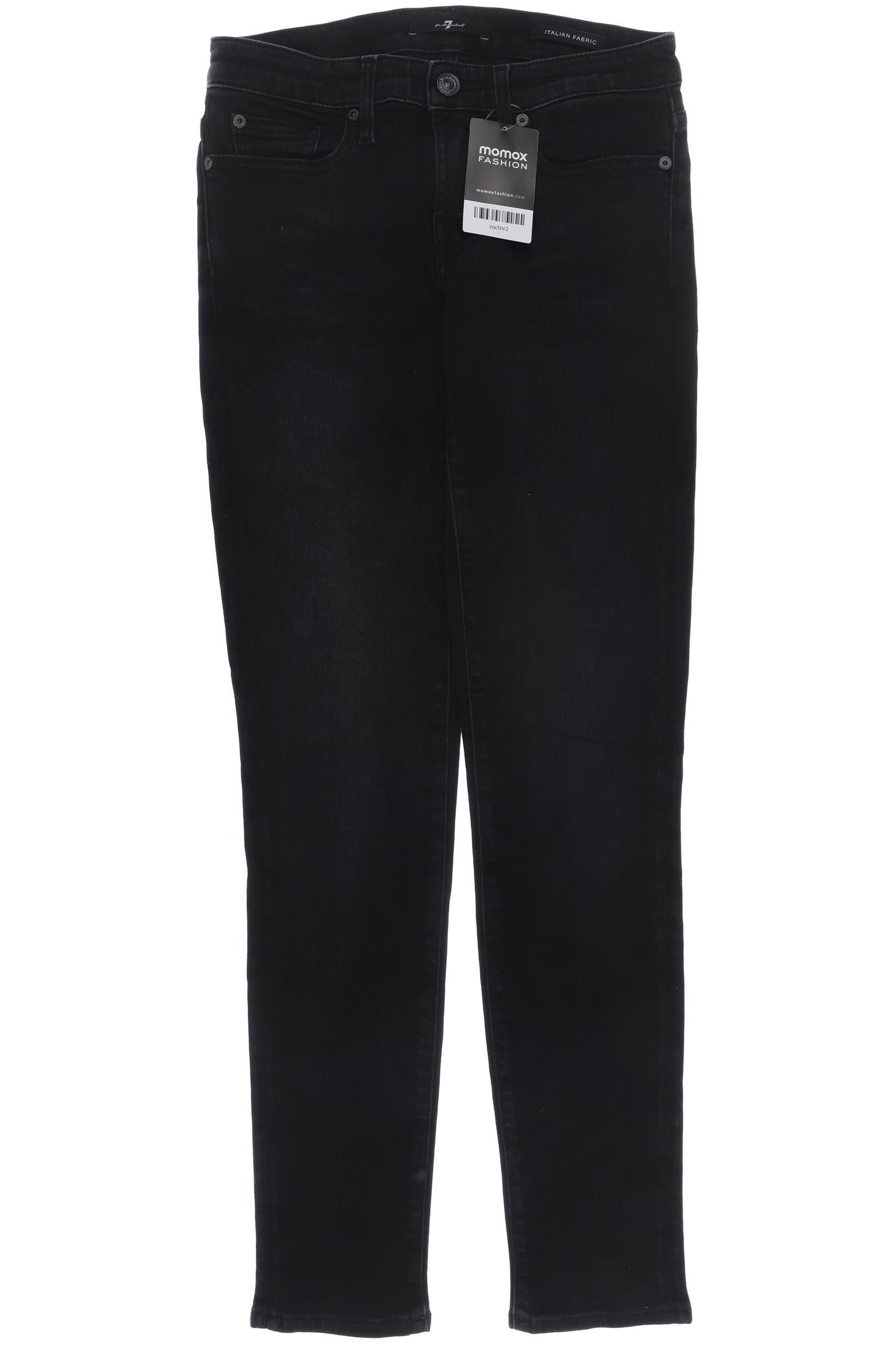 

7 for all mankind Damen Jeans, schwarz
