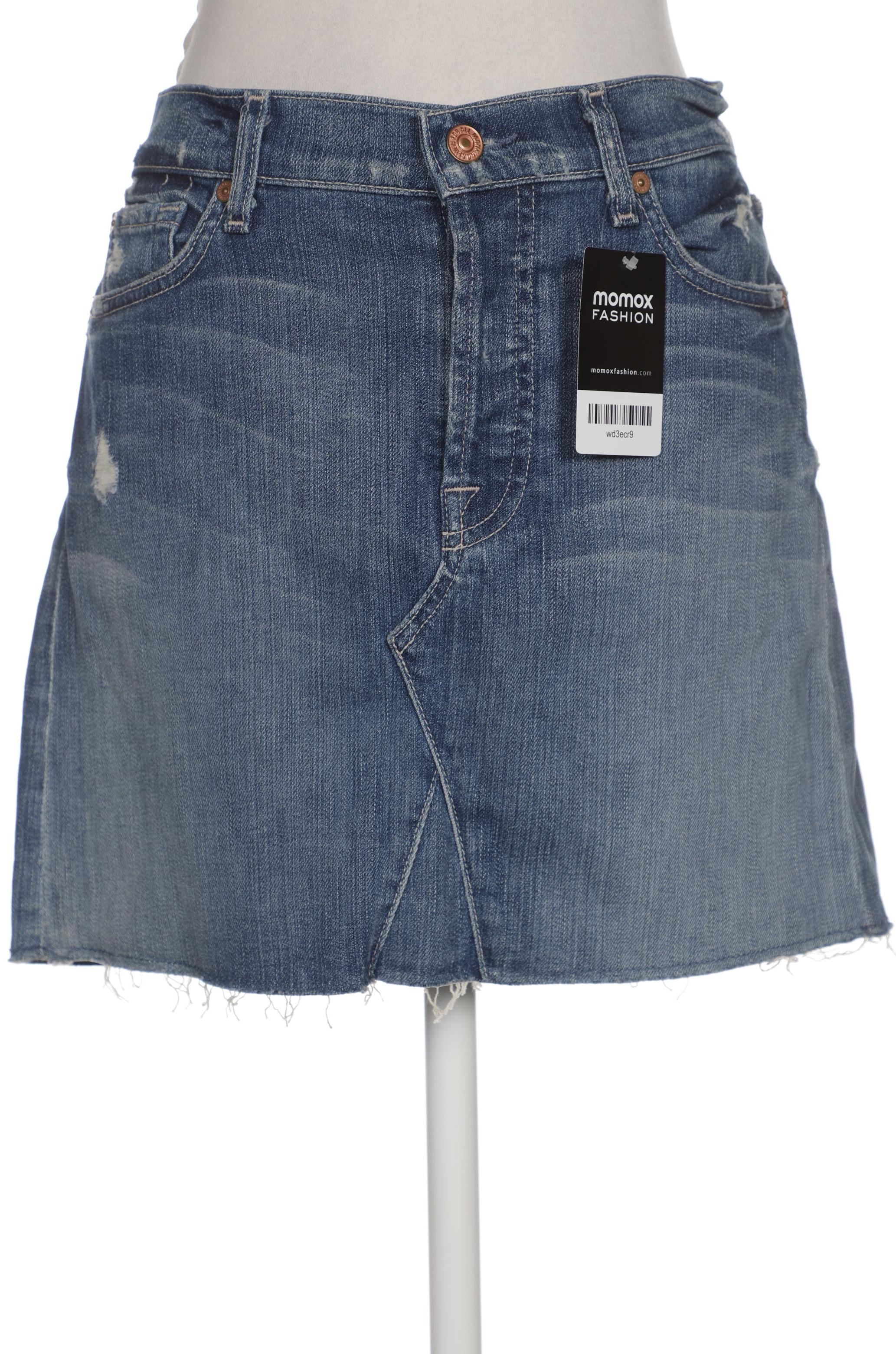 

7 for all mankind Damen Rock, marineblau, Gr. 25