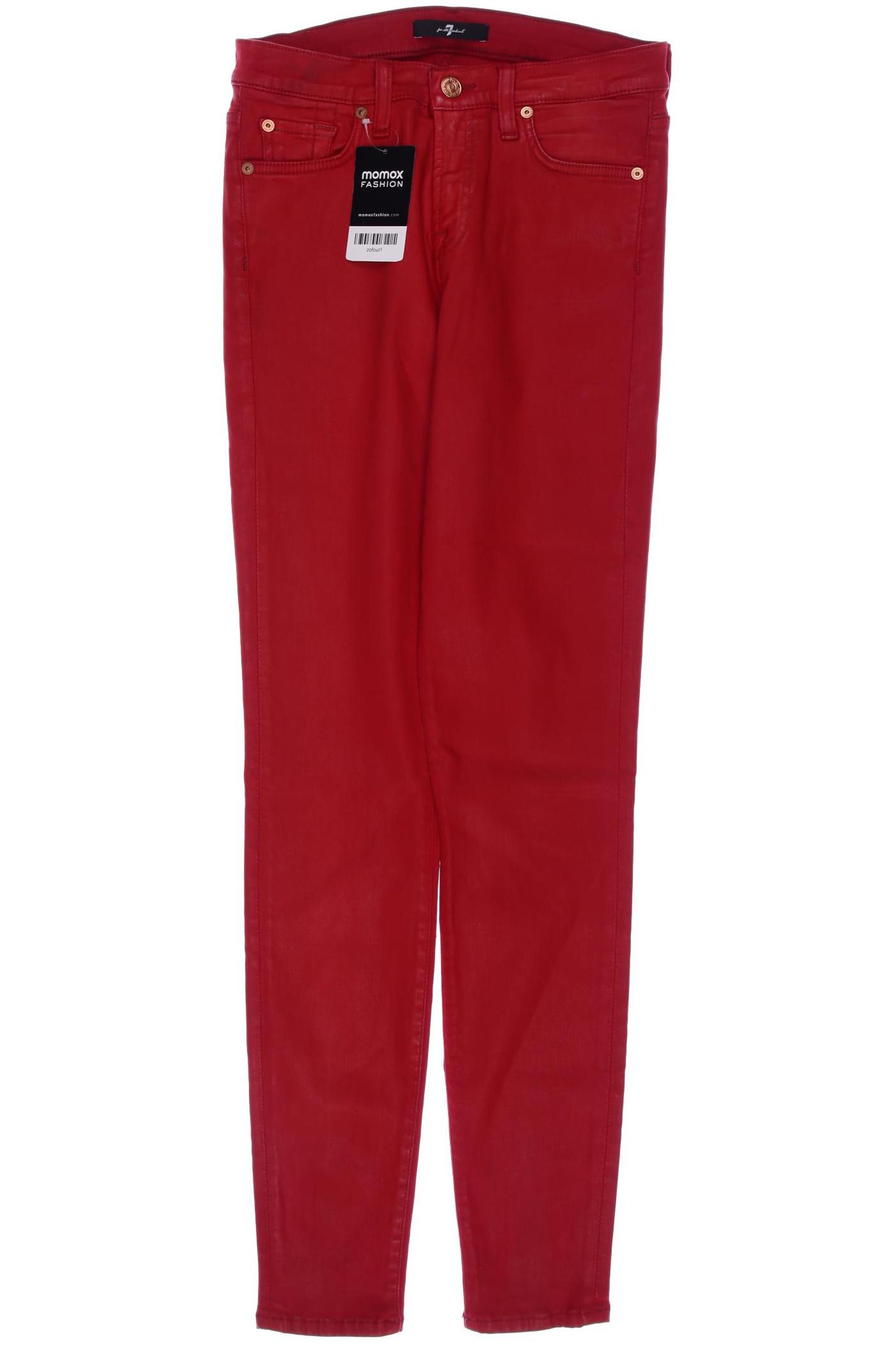 

7 for all mankind Damen Stoffhose, rot, Gr. 28