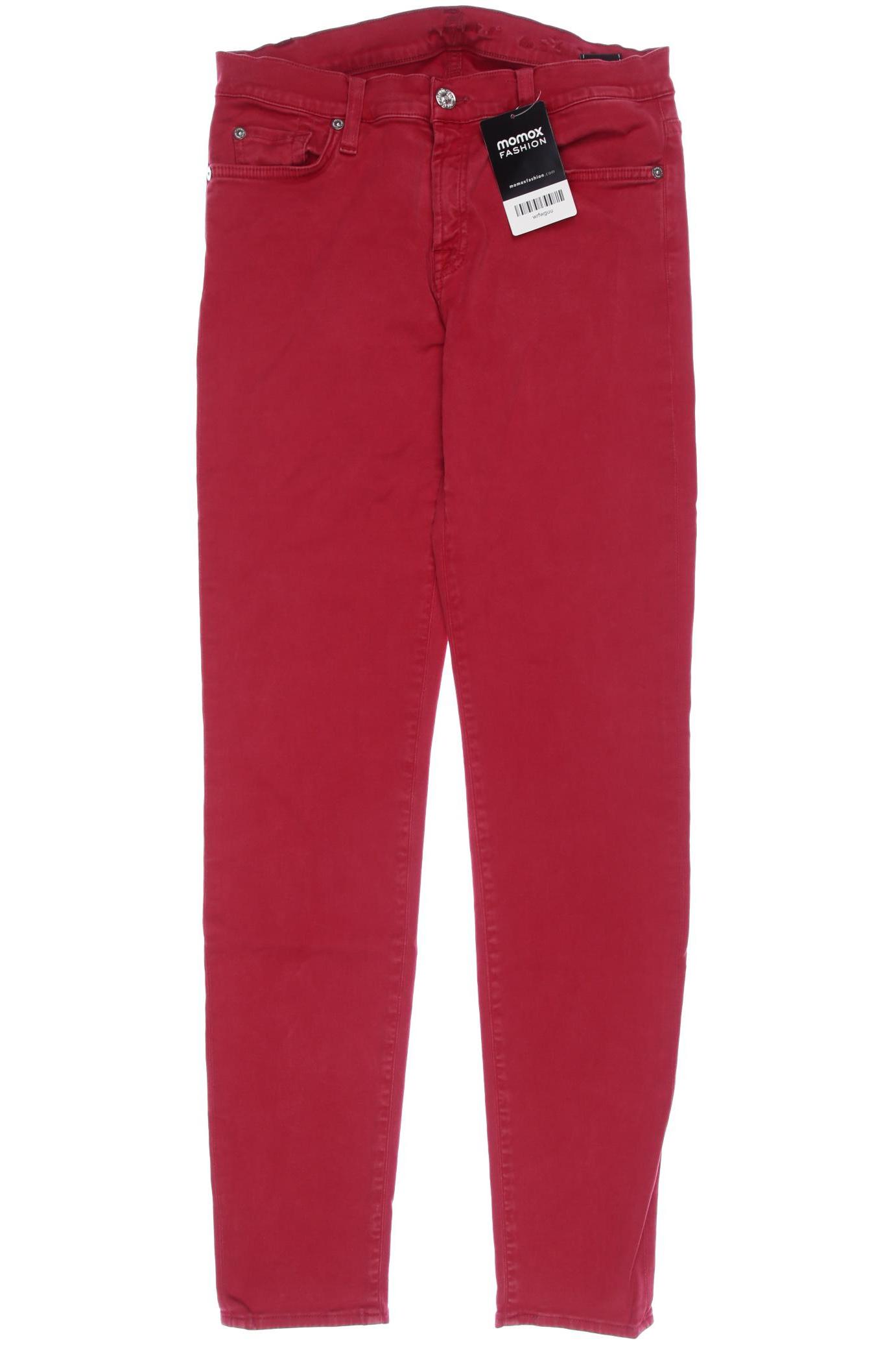 

7 for all mankind Damen Jeans, rot, Gr. 27