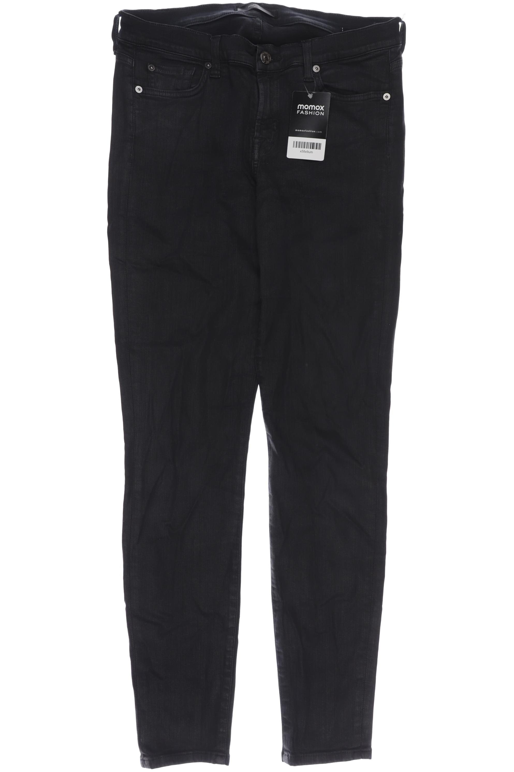 

7 for all mankind Damen Stoffhose, schwarz, Gr. 30