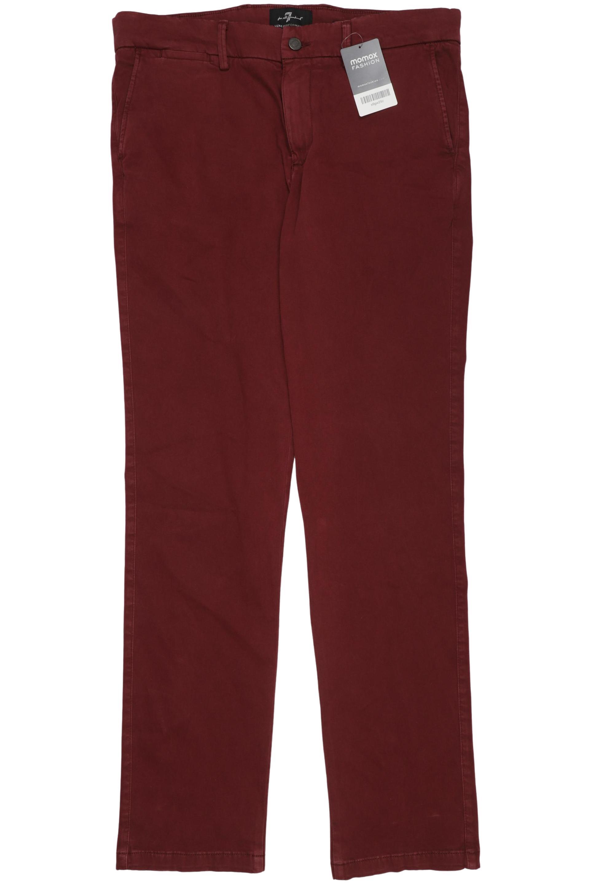 

7 for all mankind Herren Stoffhose, rot, Gr. 34