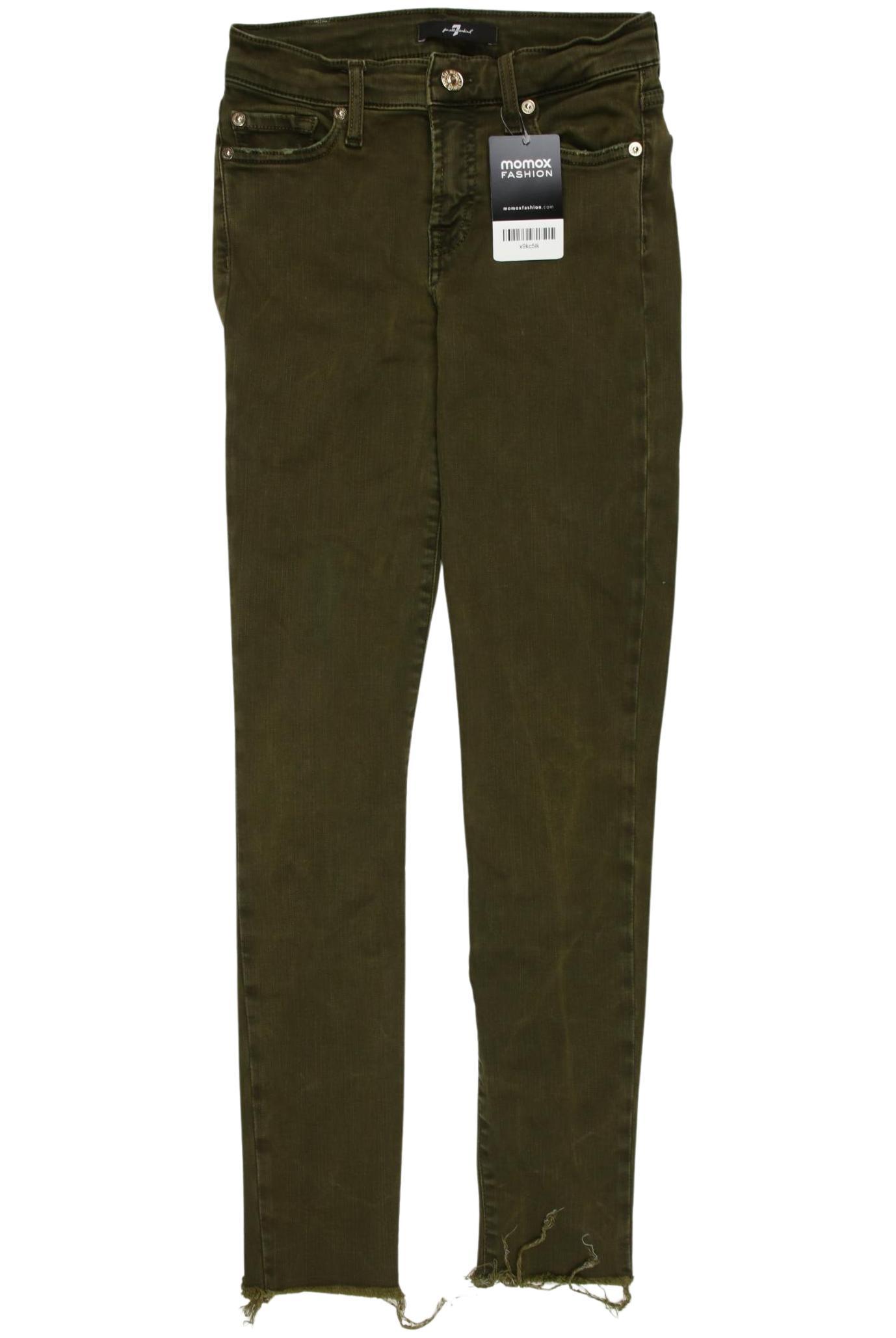 

7 for all mankind Damen Jeans, grün, Gr. 25