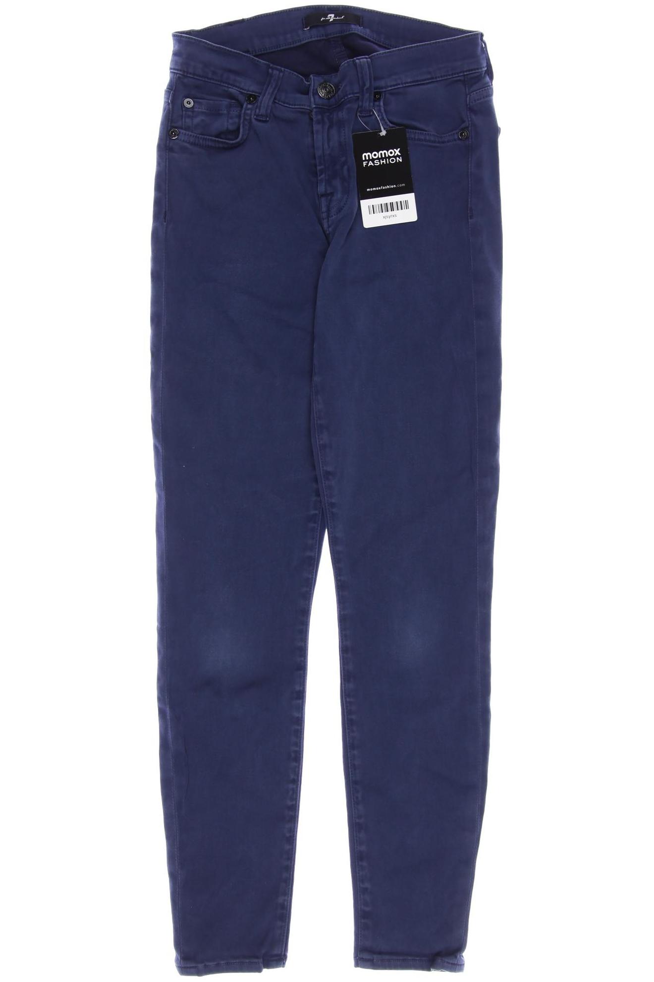 

7 for all mankind Damen Stoffhose, blau