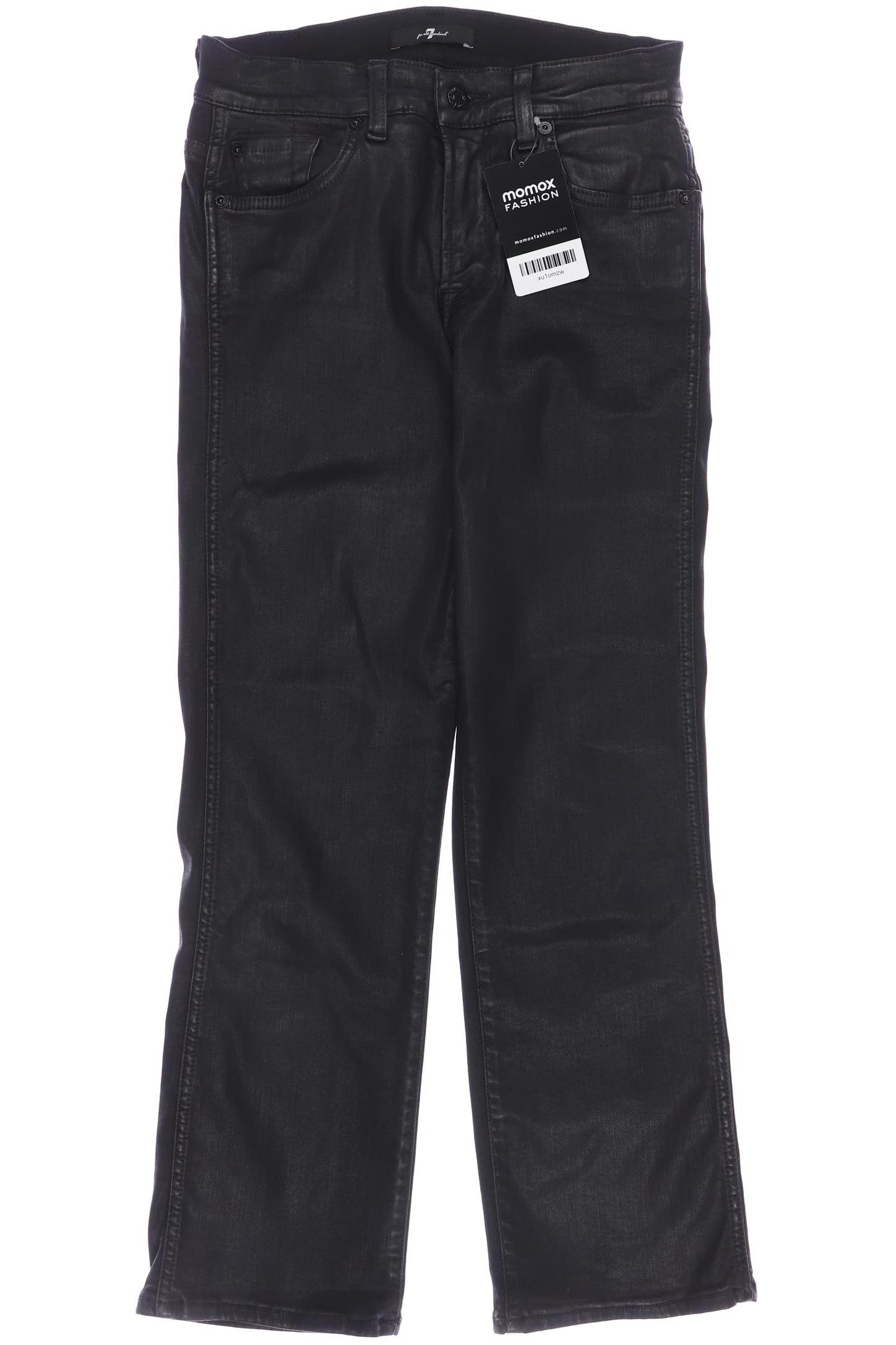 

7 for all mankind Damen Stoffhose, schwarz