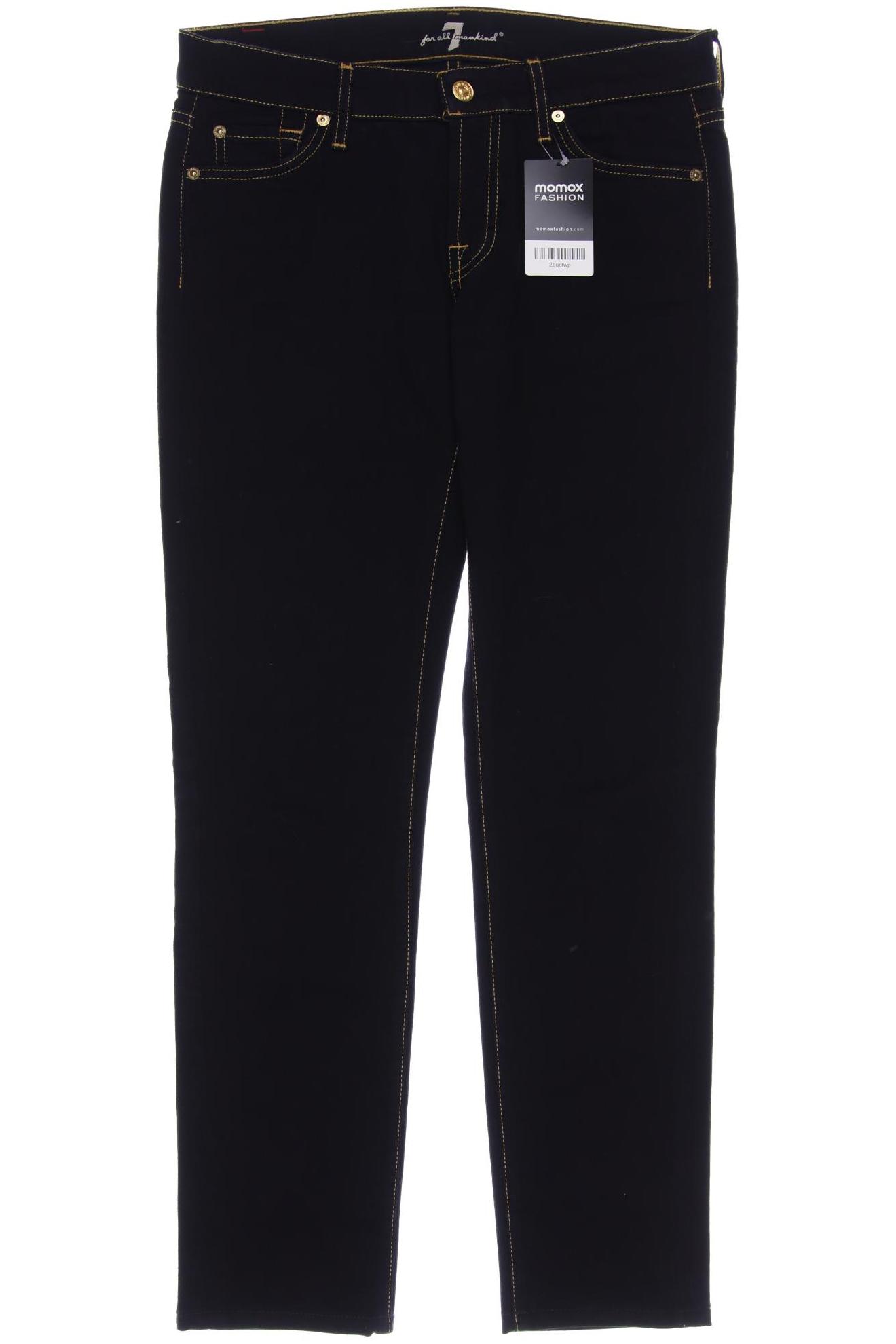 

7 for all mankind Damen Jeans, schwarz