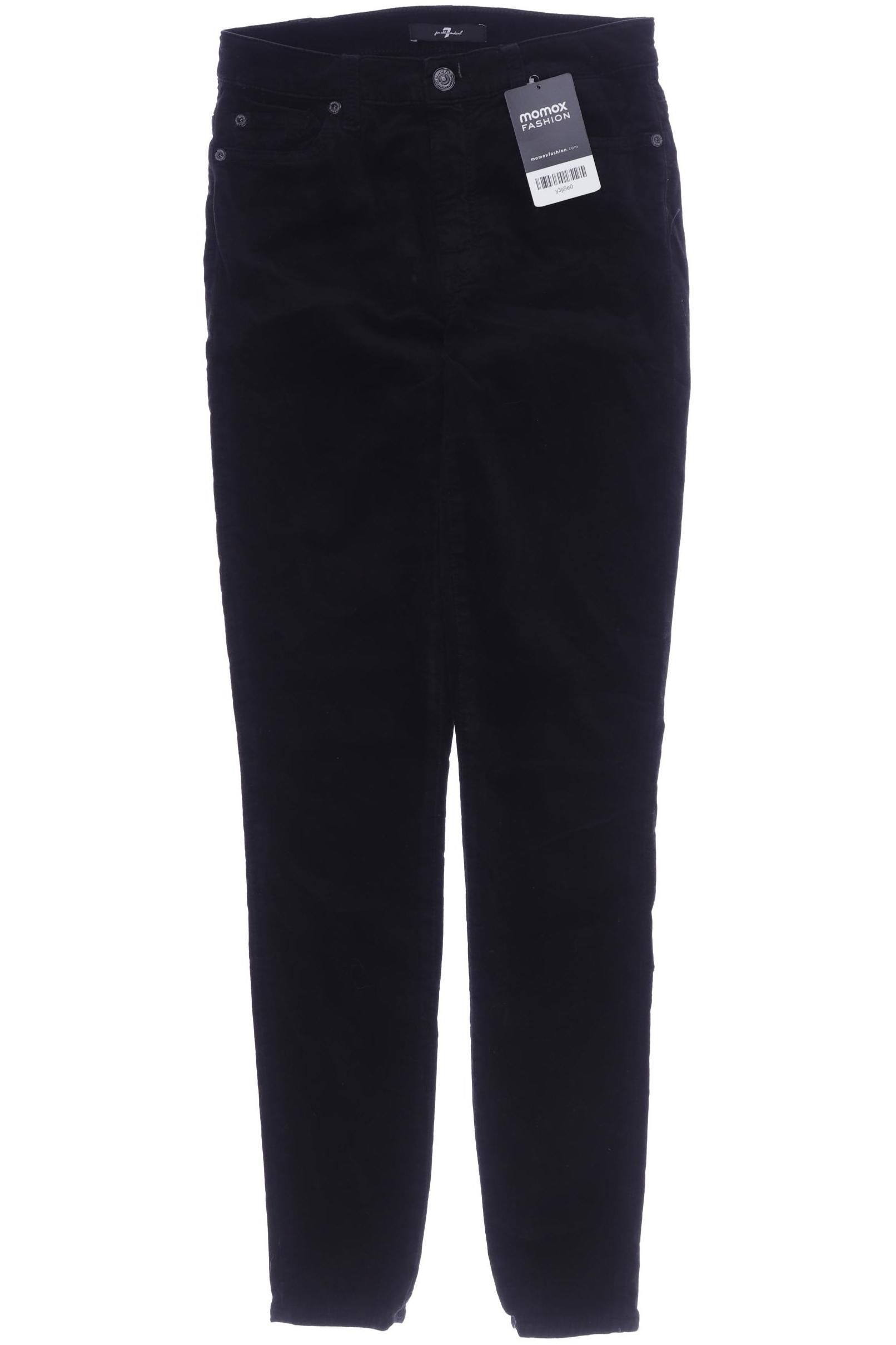 

7 for all mankind Damen Stoffhose, schwarz