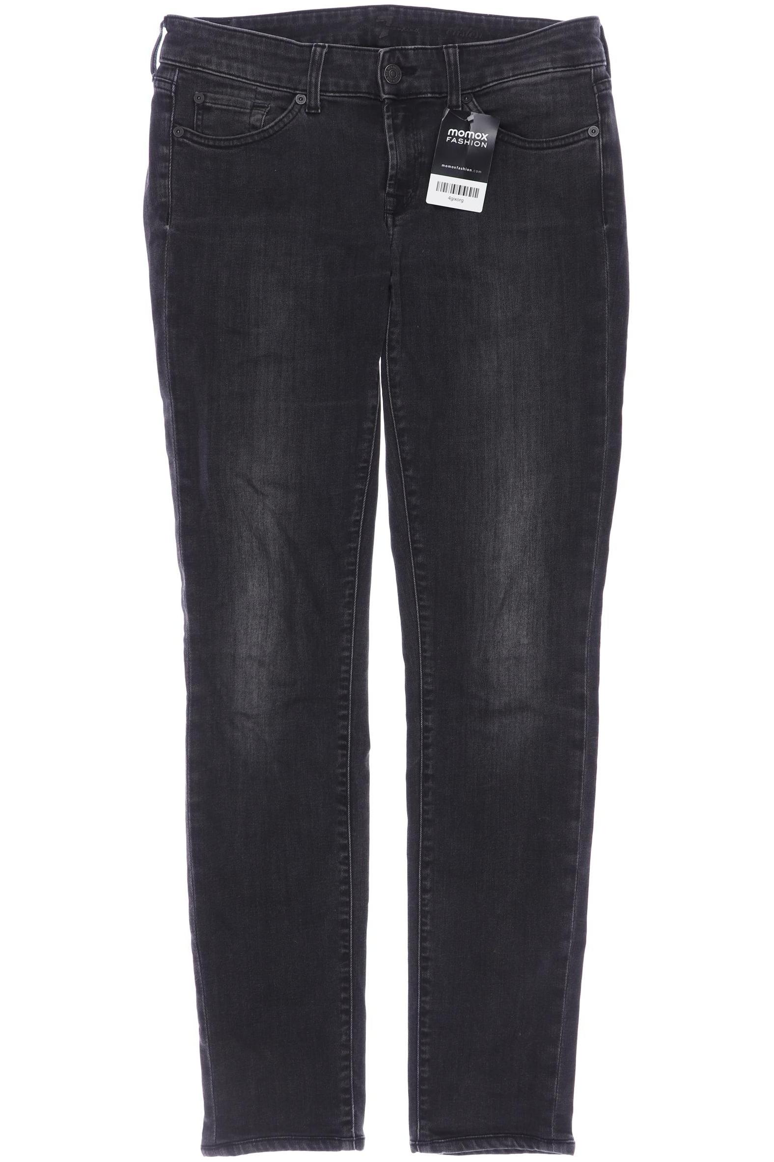 

7 for all mankind Damen Jeans, schwarz