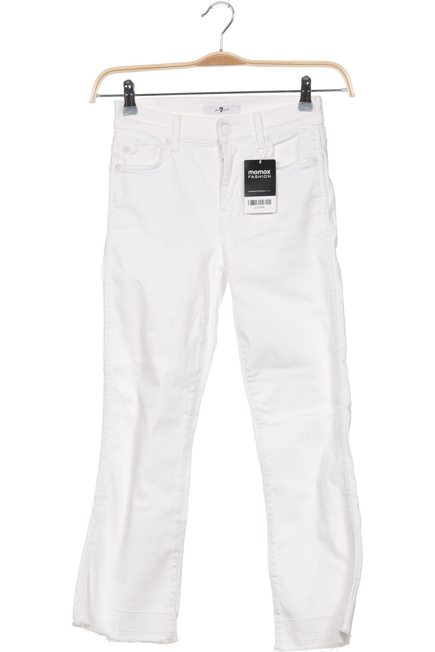 

7 for all mankind Damen Jeans, weiß, Gr. 25