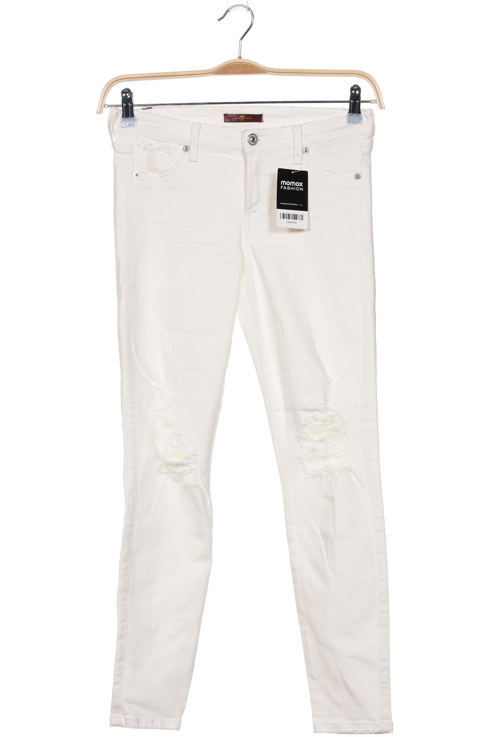 

7 for all mankind Damen Jeans, cremeweiß, Gr. 27