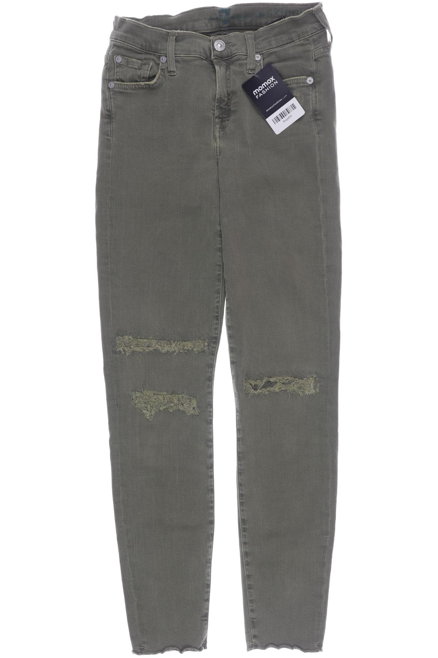 

7 for all mankind Damen Jeans, grün, Gr. 24