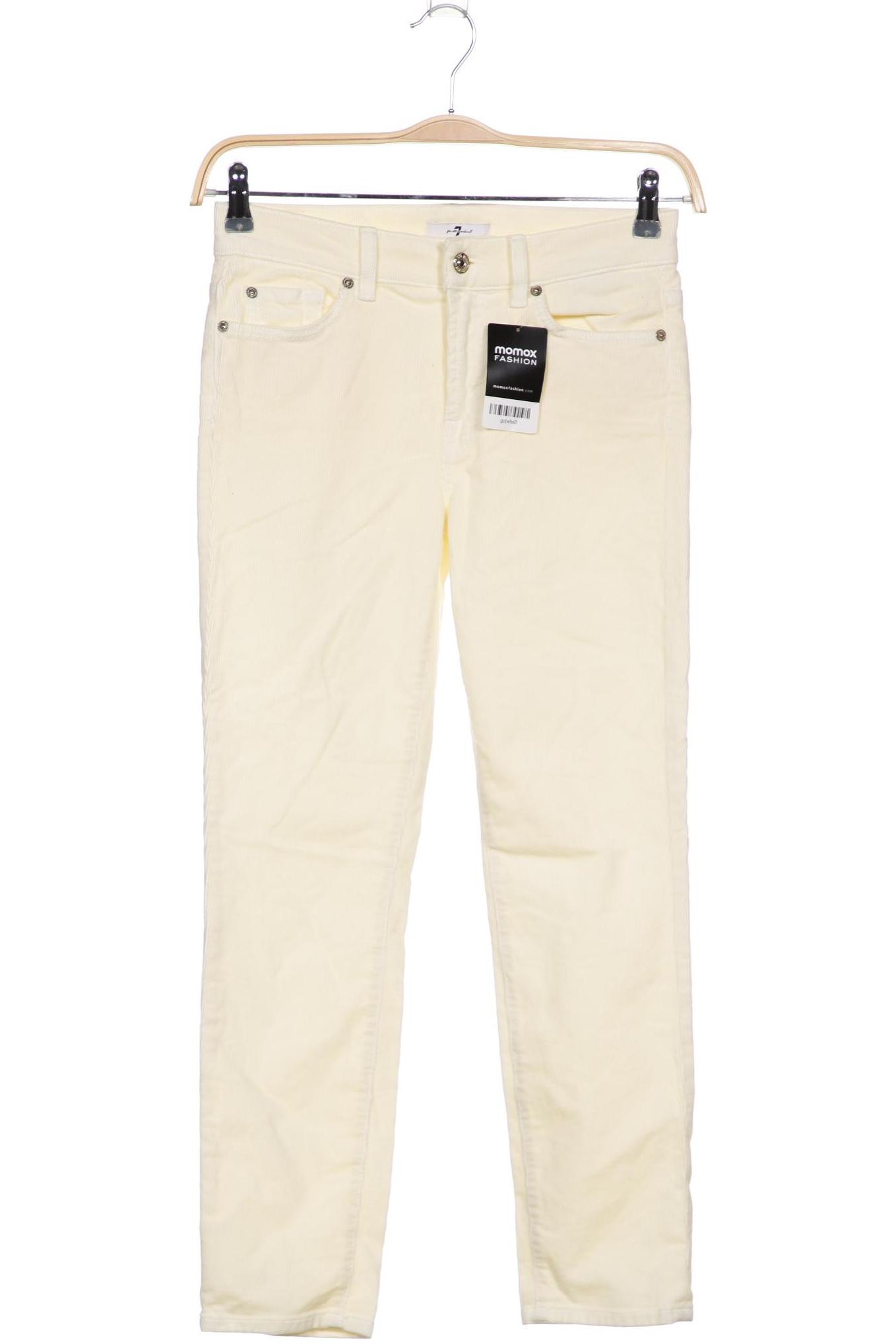 

7 for all mankind Damen Stoffhose, cremeweiß