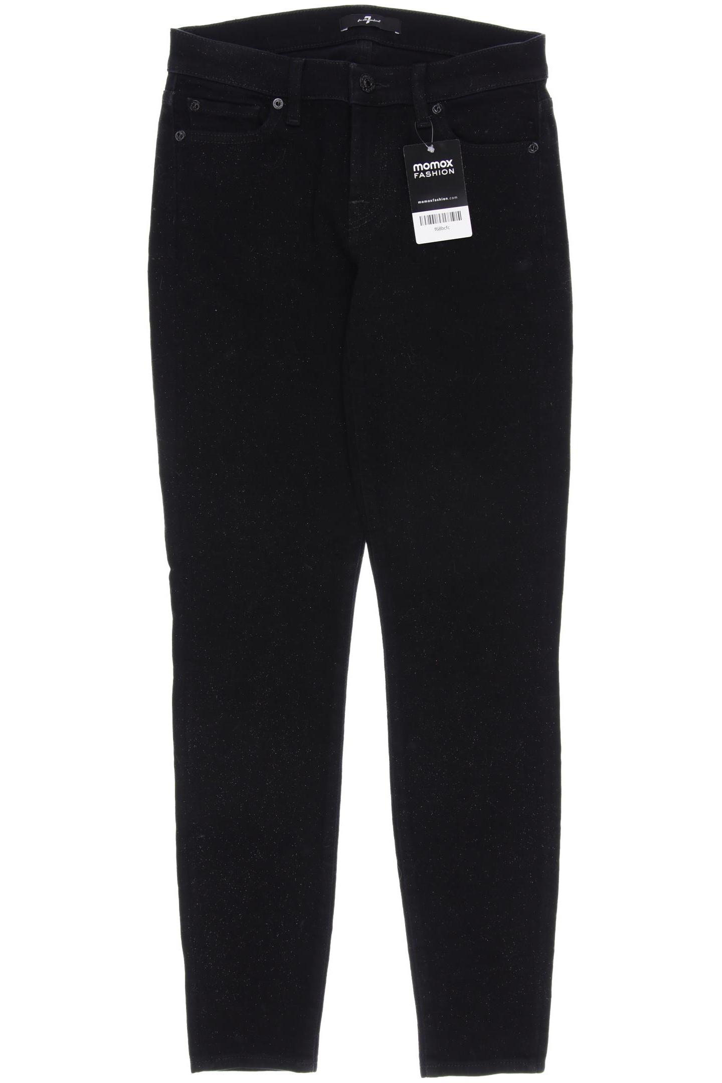 

7 for all mankind Damen Jeans, schwarz