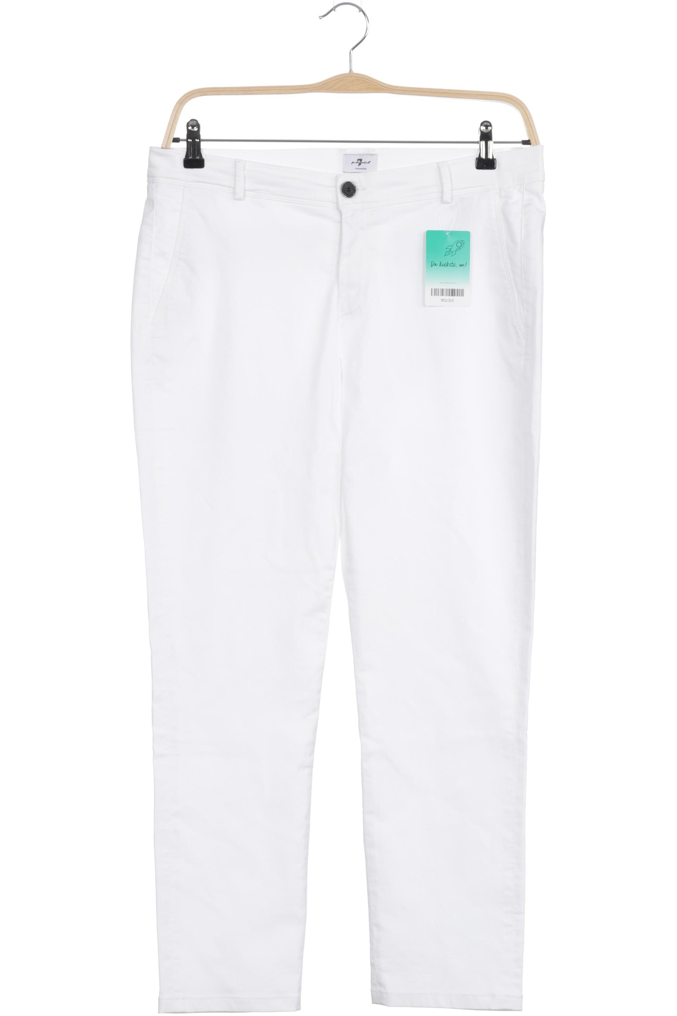 

7 for all mankind Damen Stoffhose, weiß, Gr. 30