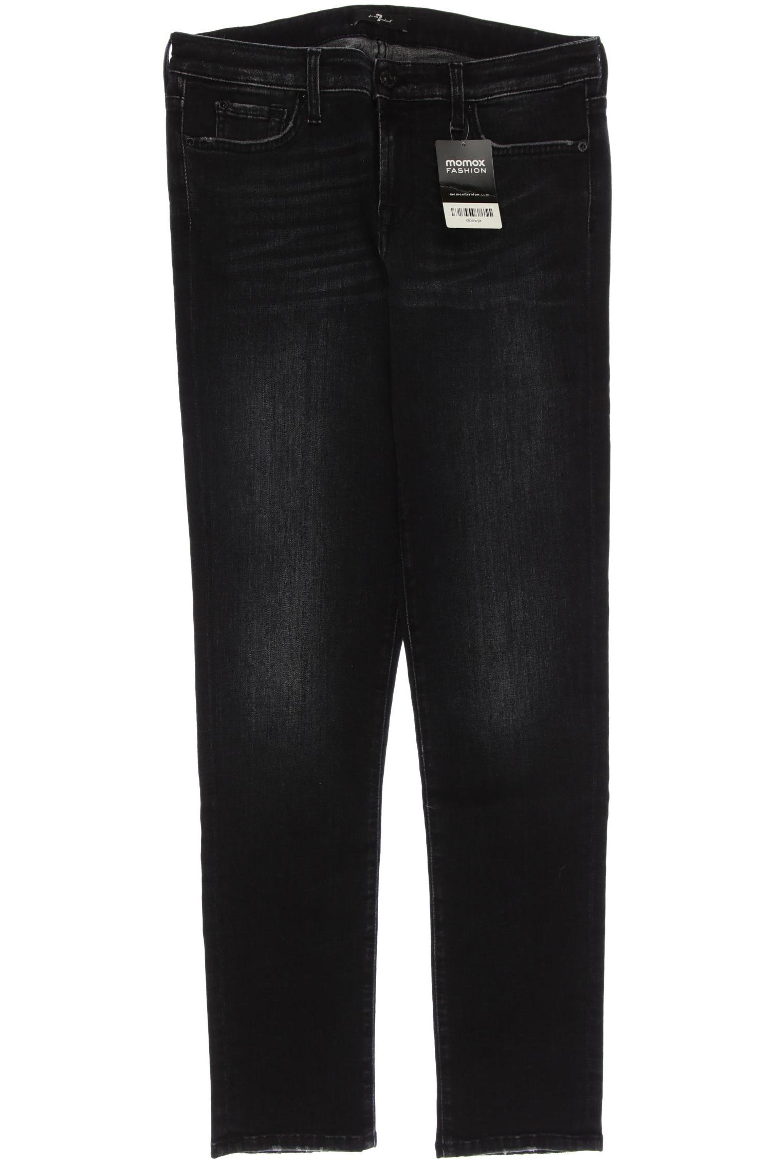 

7 for all mankind Damen Jeans, schwarz