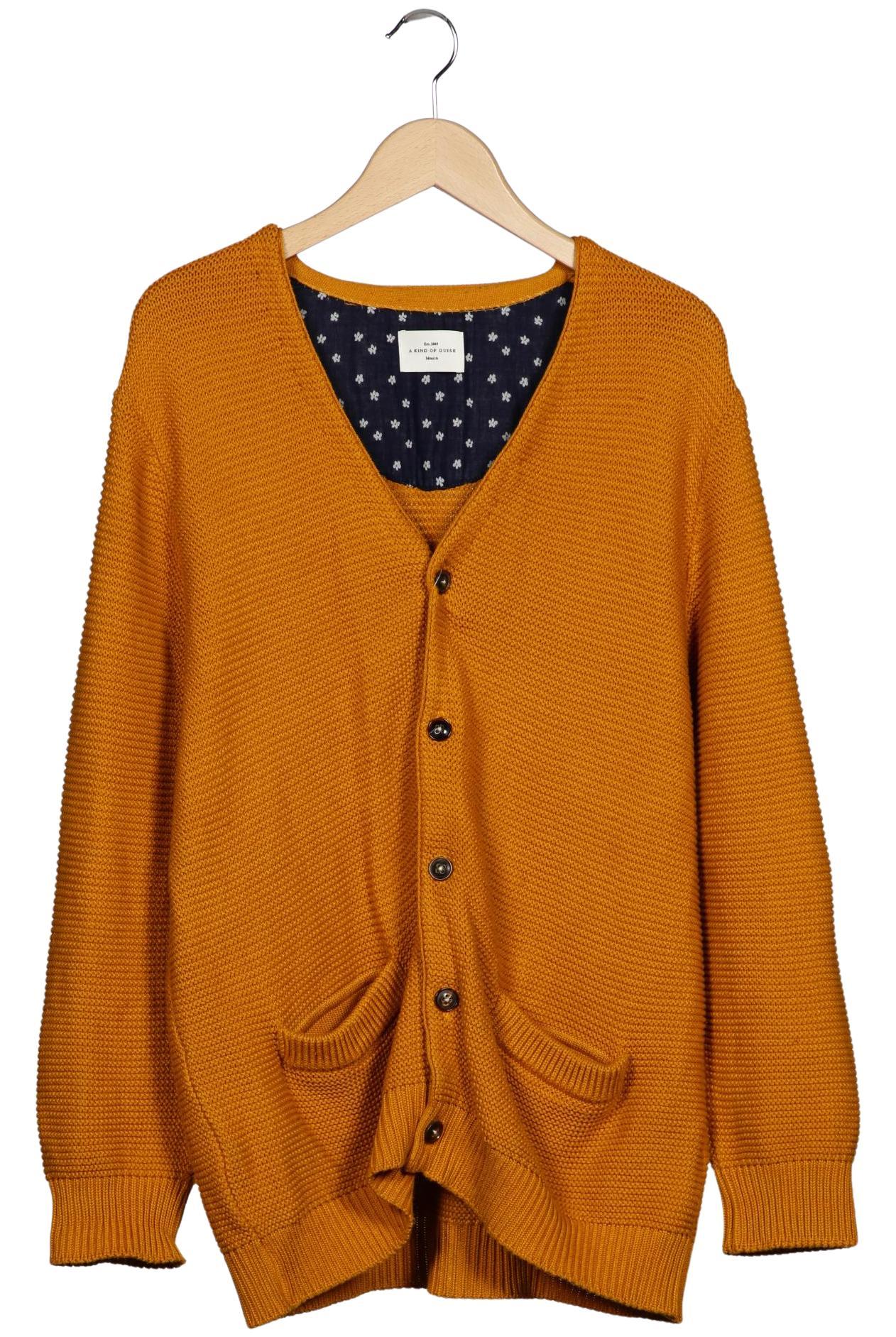 

A Kind of Guise Herren Strickjacke, orange, Gr. 52