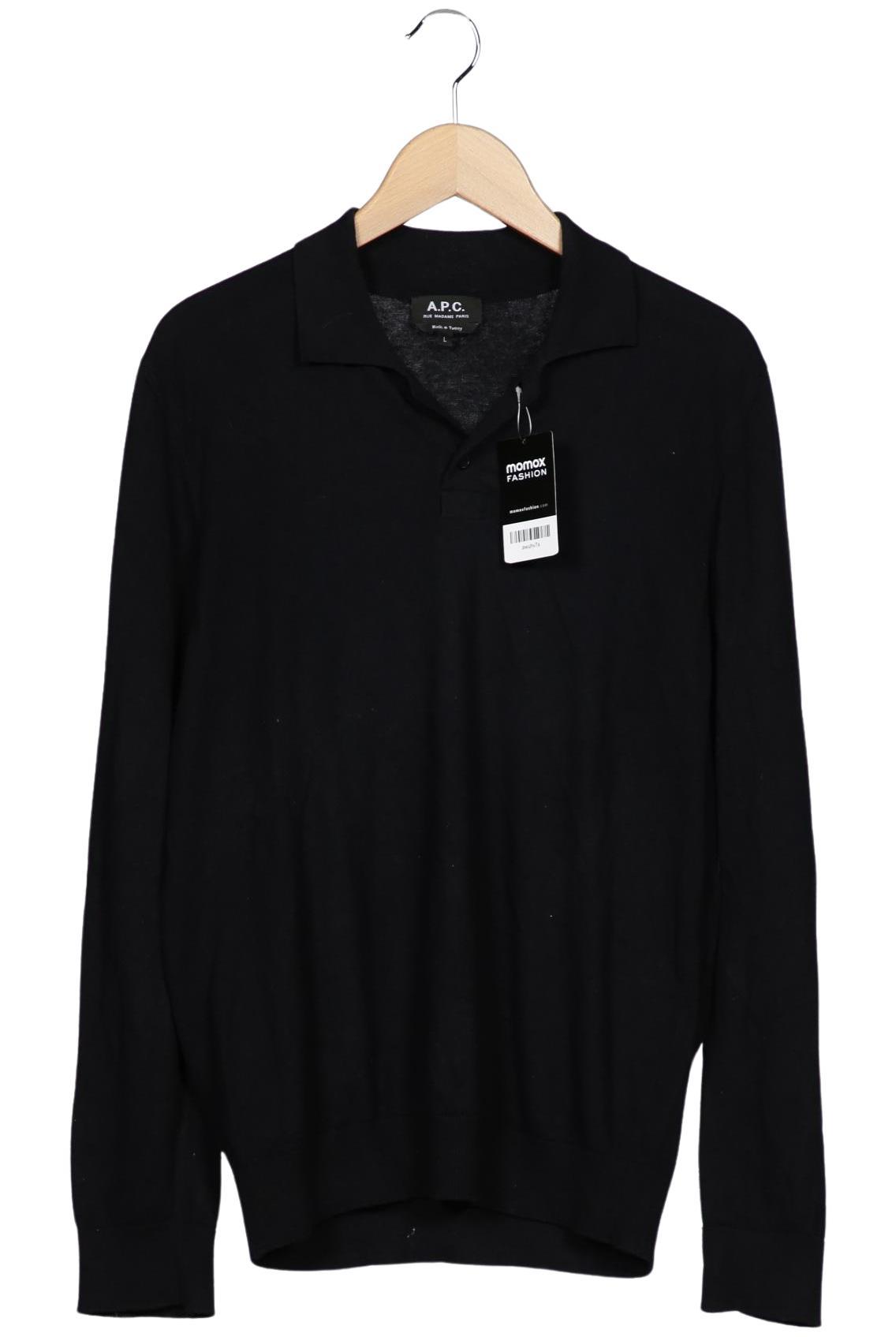 

A.p.c. Herren Poloshirt, schwarz, Gr. 52