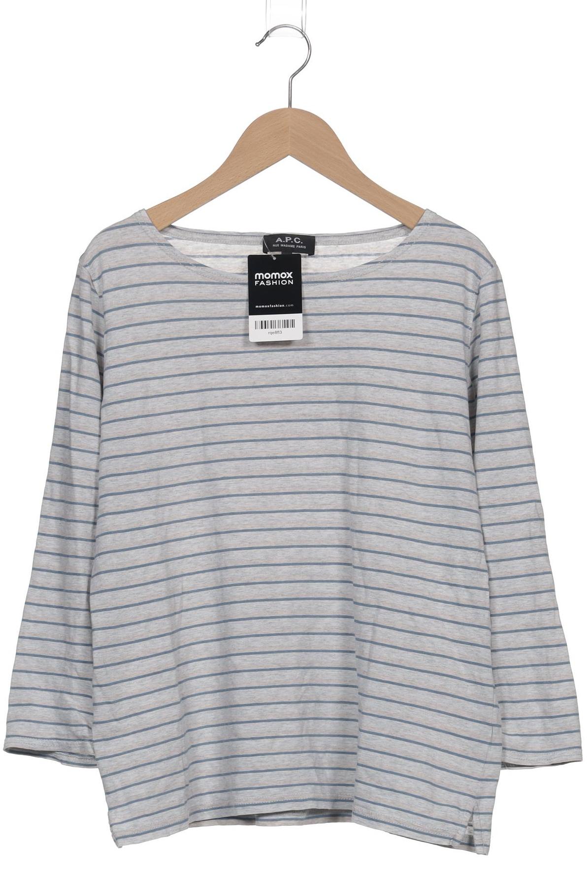 

A.p.c. Damen Langarmshirt, grau, Gr. 42
