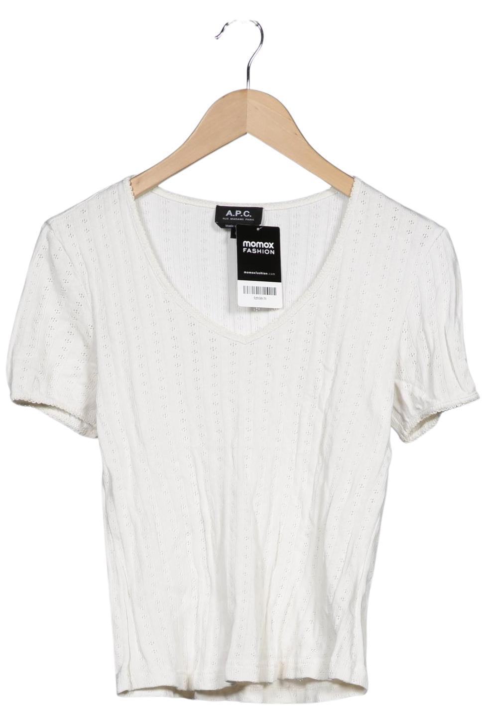 

A.p.c. Damen T-Shirt, weiß, Gr. 42