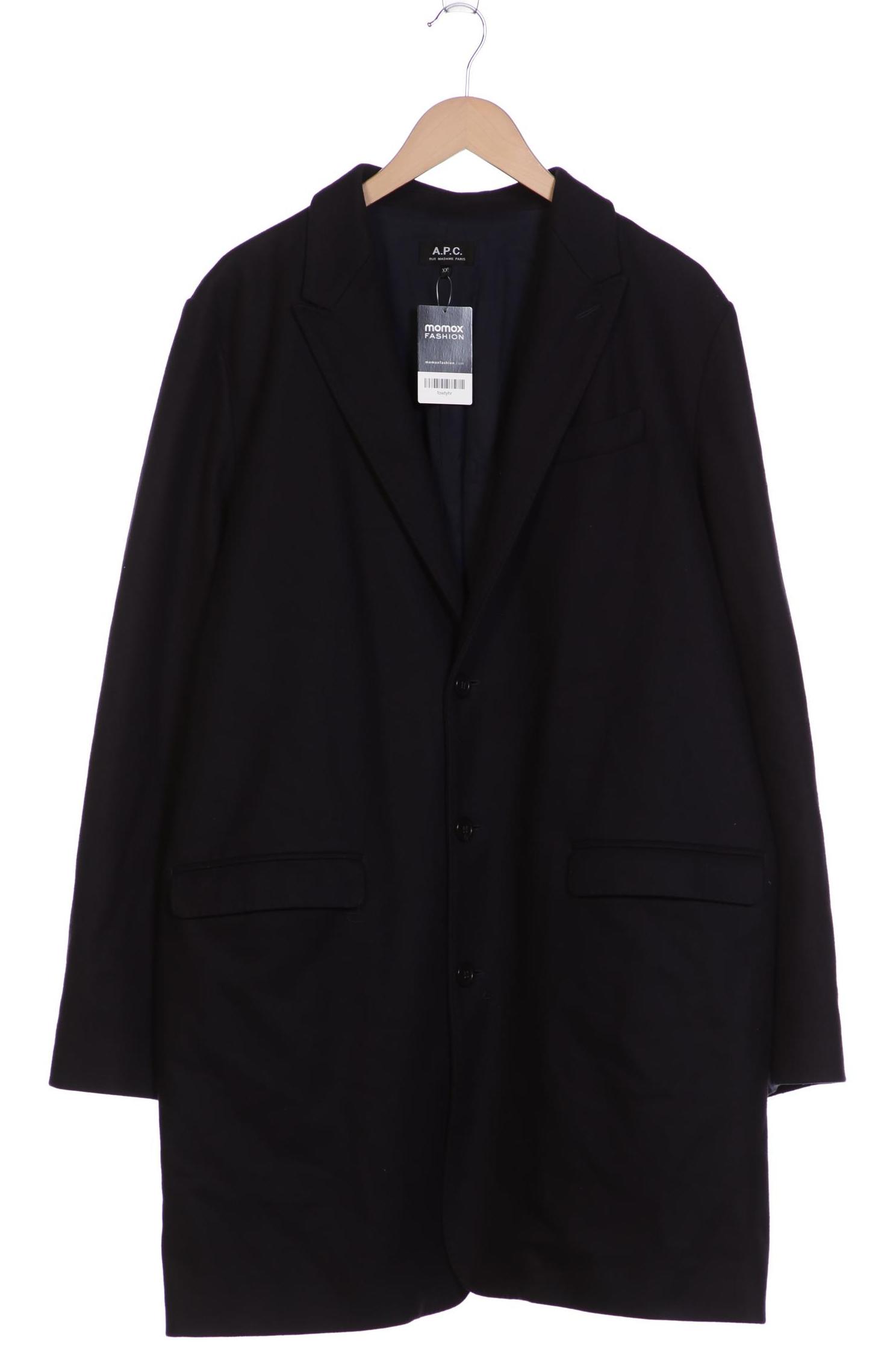 

A.p.c. Herren Mantel, marineblau, Gr. 56