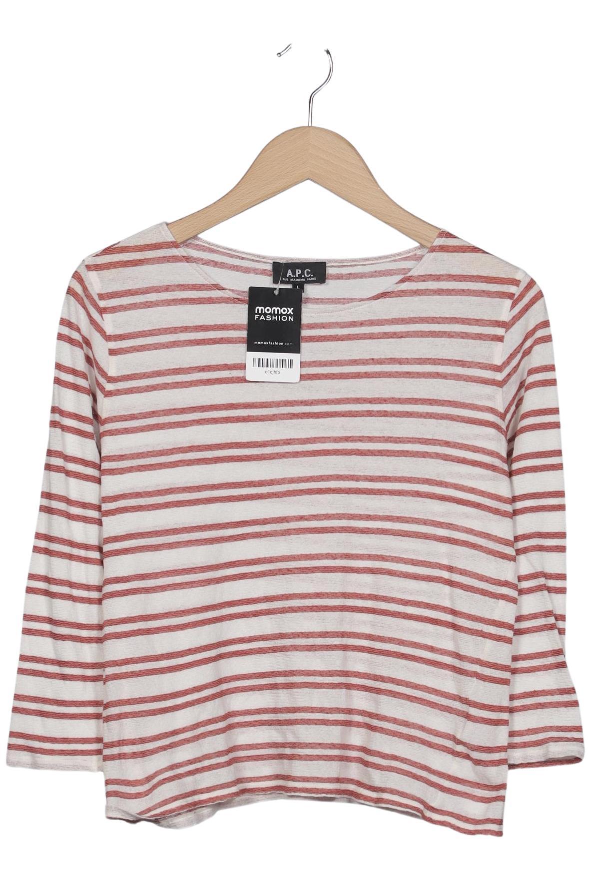 

A.p.c. Damen Langarmshirt, mehrfarbig, Gr. 42