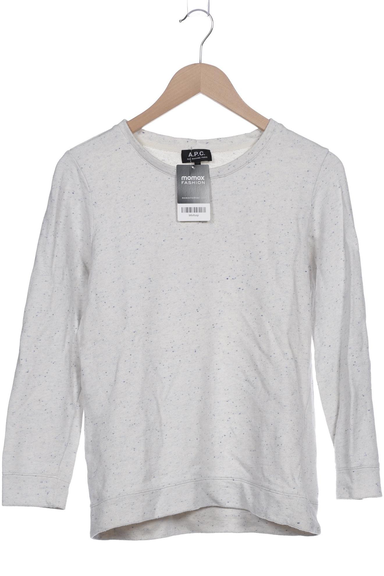 

A.p.c. Damen Sweatshirt, cremeweiß, Gr. 38