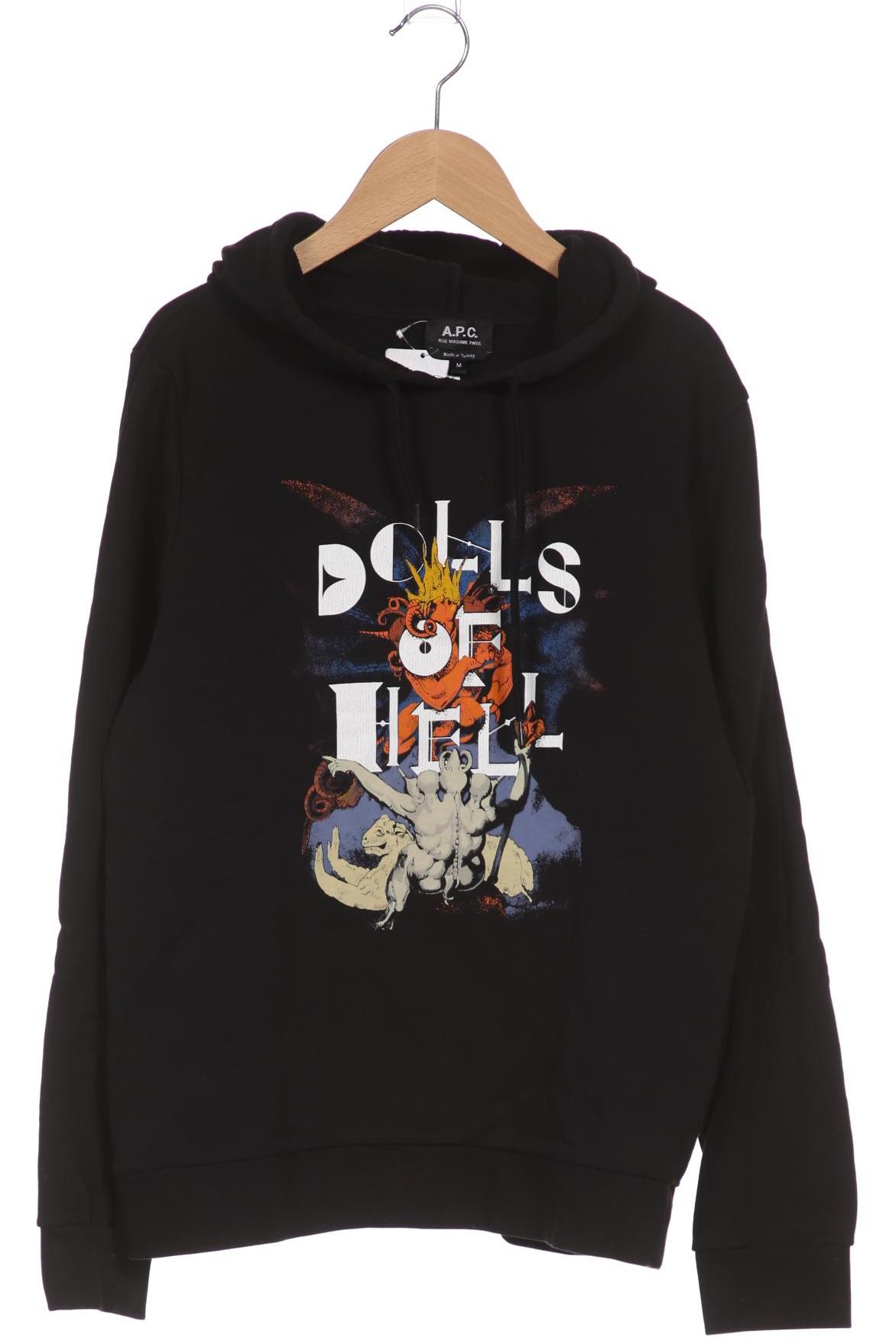 

A.p.c. Damen Kapuzenpullover, schwarz, Gr. 38