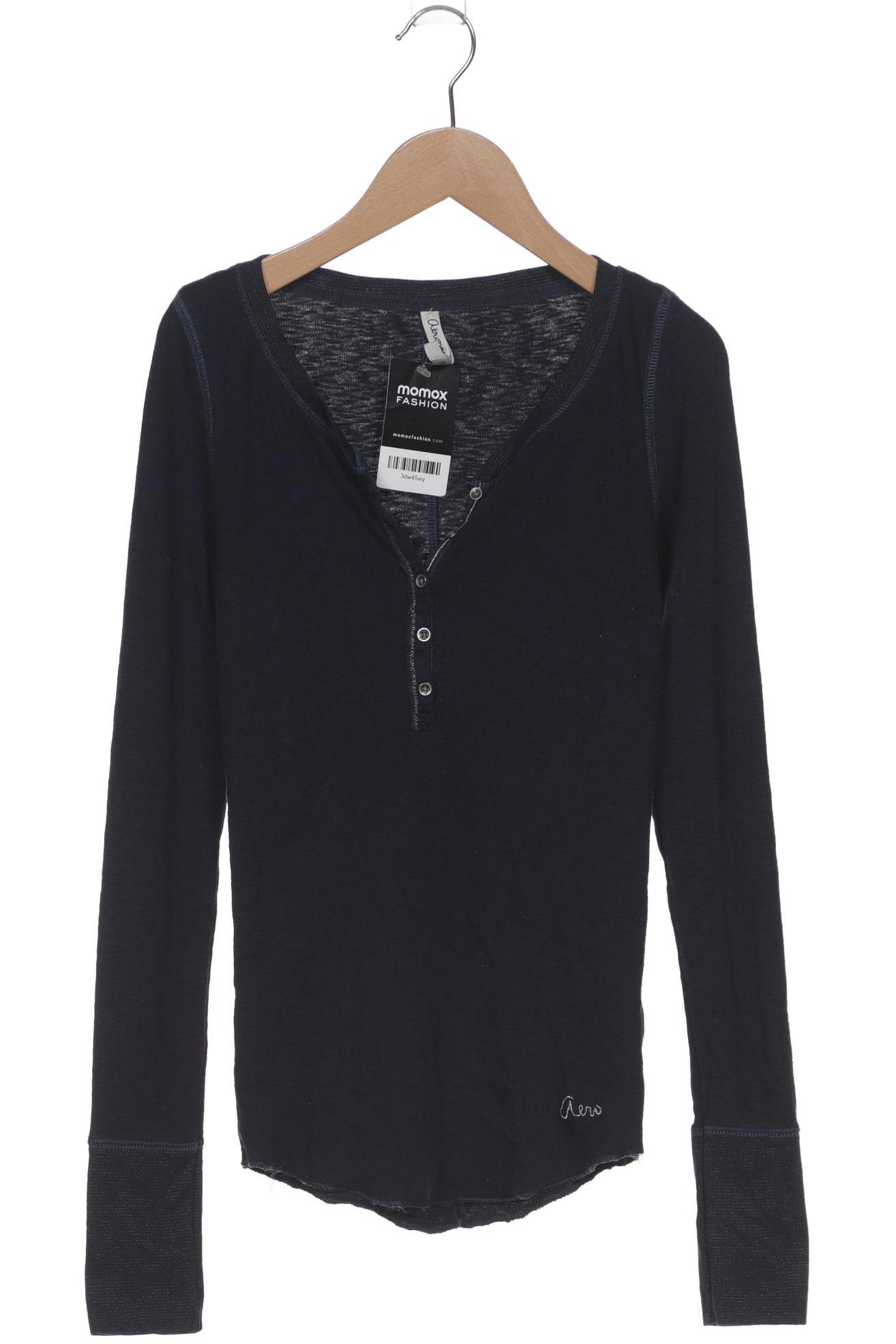 

Aéropostale Damen Langarmshirt, marineblau, Gr. 38