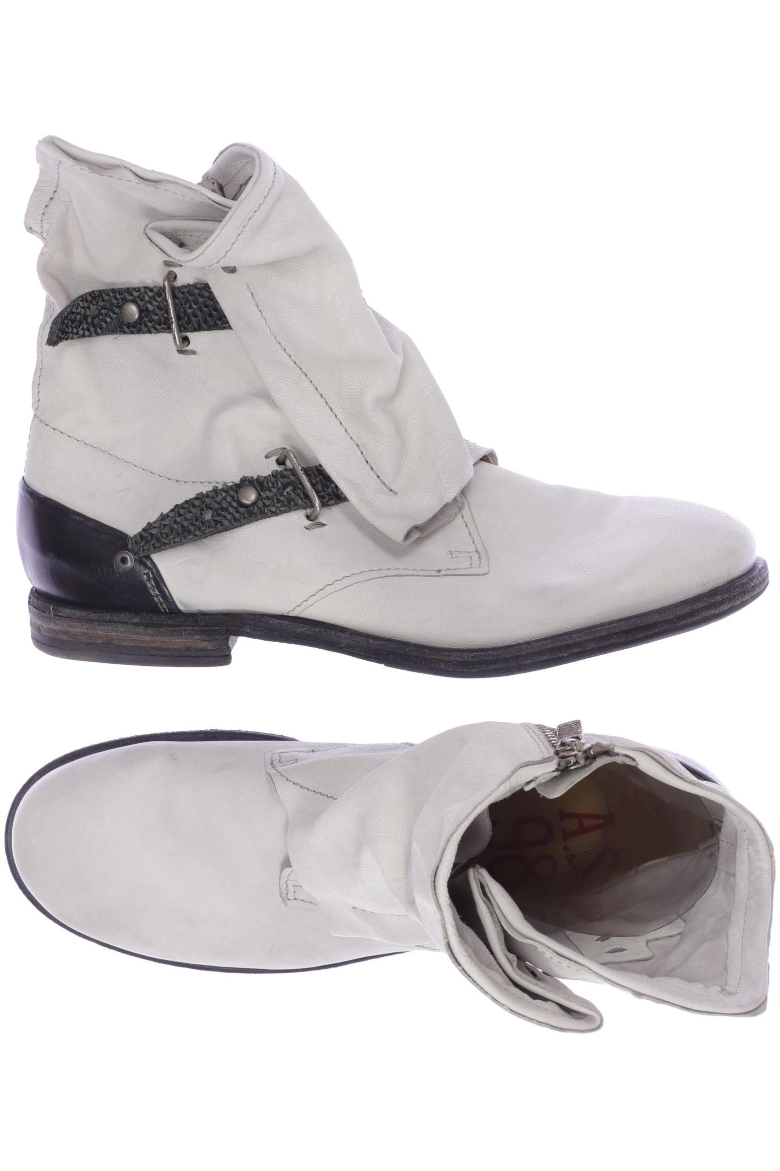 

A.s.98 Damen Stiefelette, weiß, Gr. 41