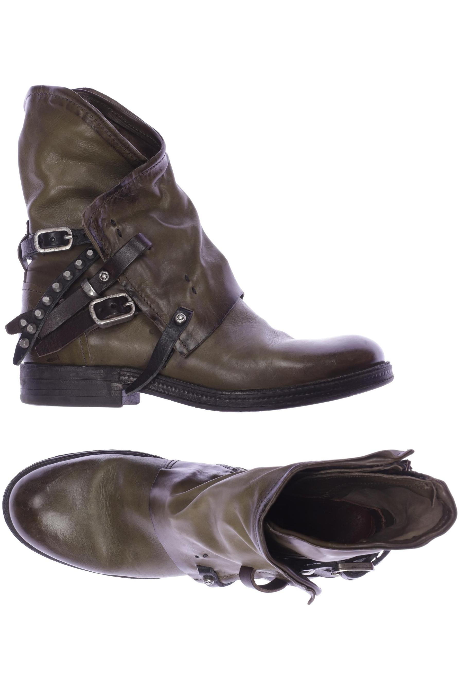 

A.s.98 Damen Stiefelette, grün, Gr. 40
