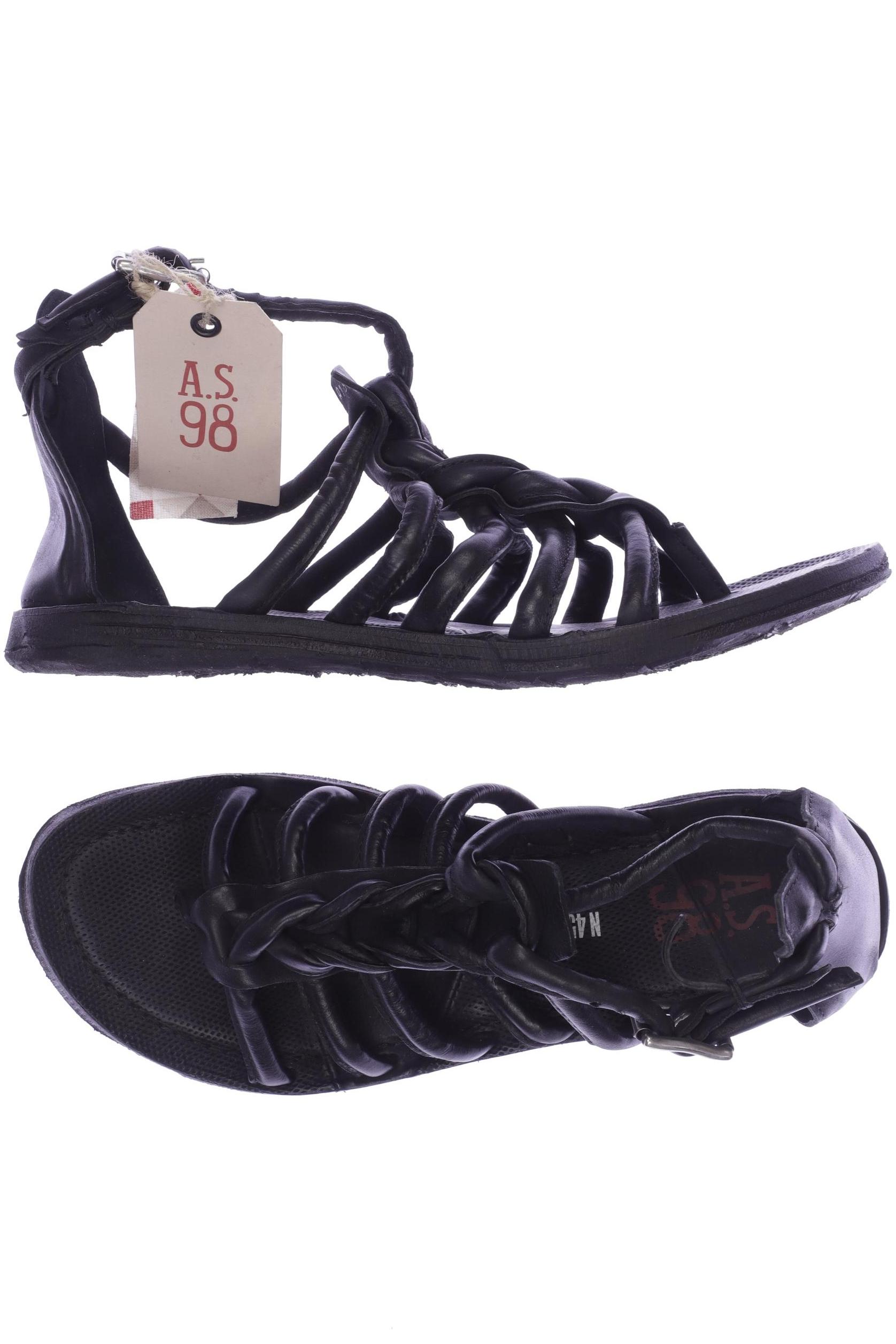 

A.s.98 Damen Sandale, schwarz, Gr. 40