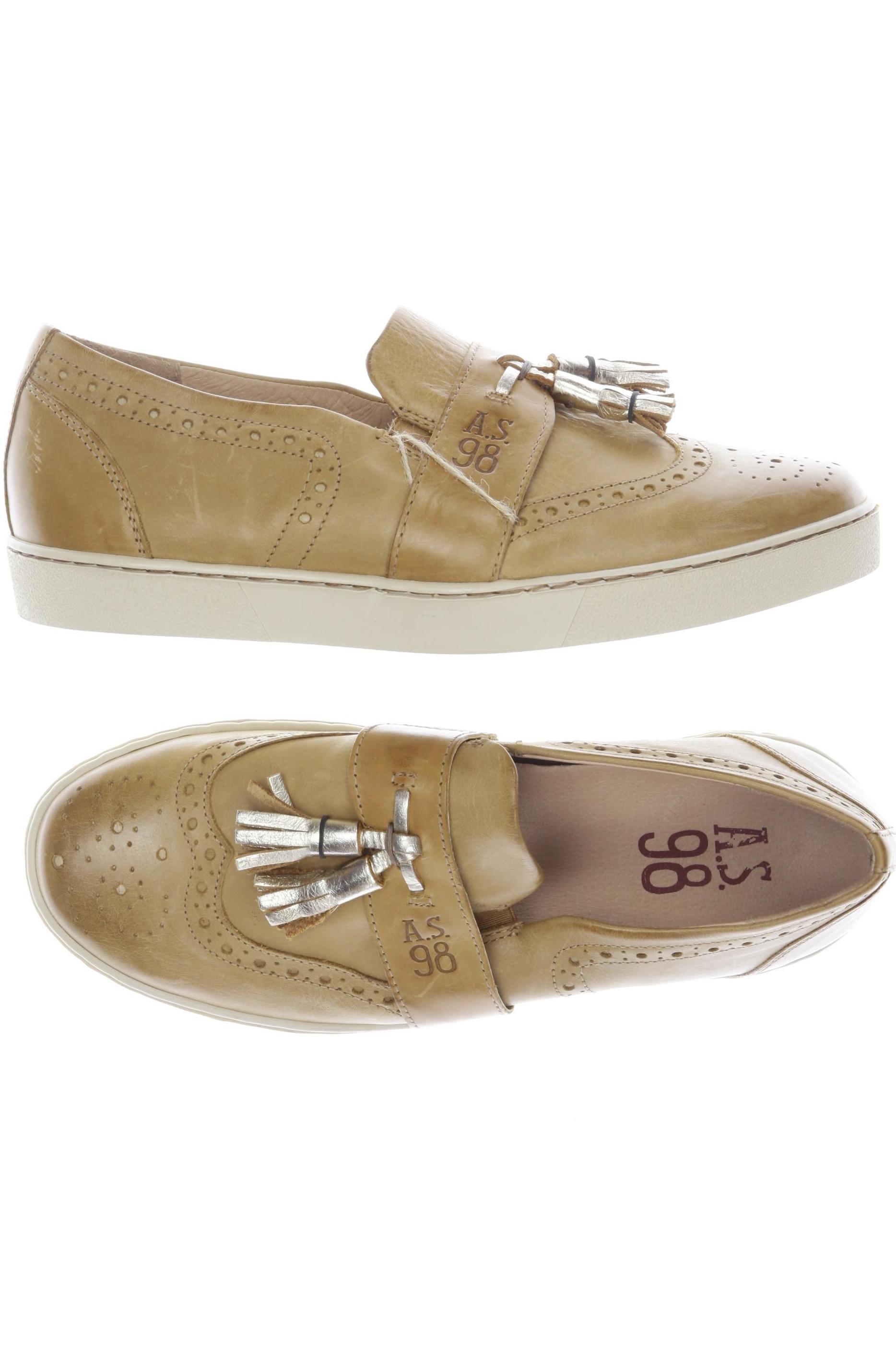 

A.s.98 Damen Halbschuh, beige, Gr. 36