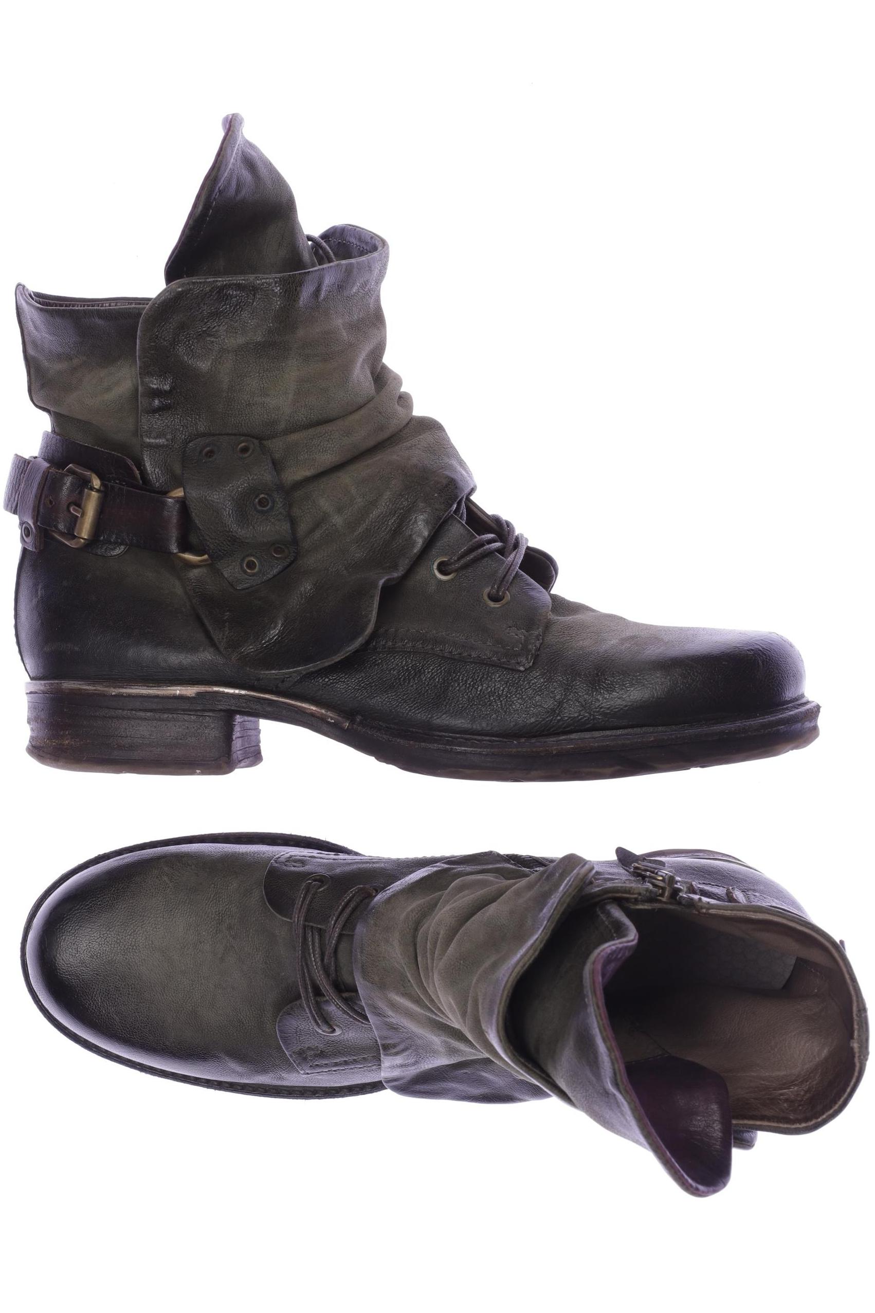 

A.s.98 Damen Stiefelette, grün, Gr. 42