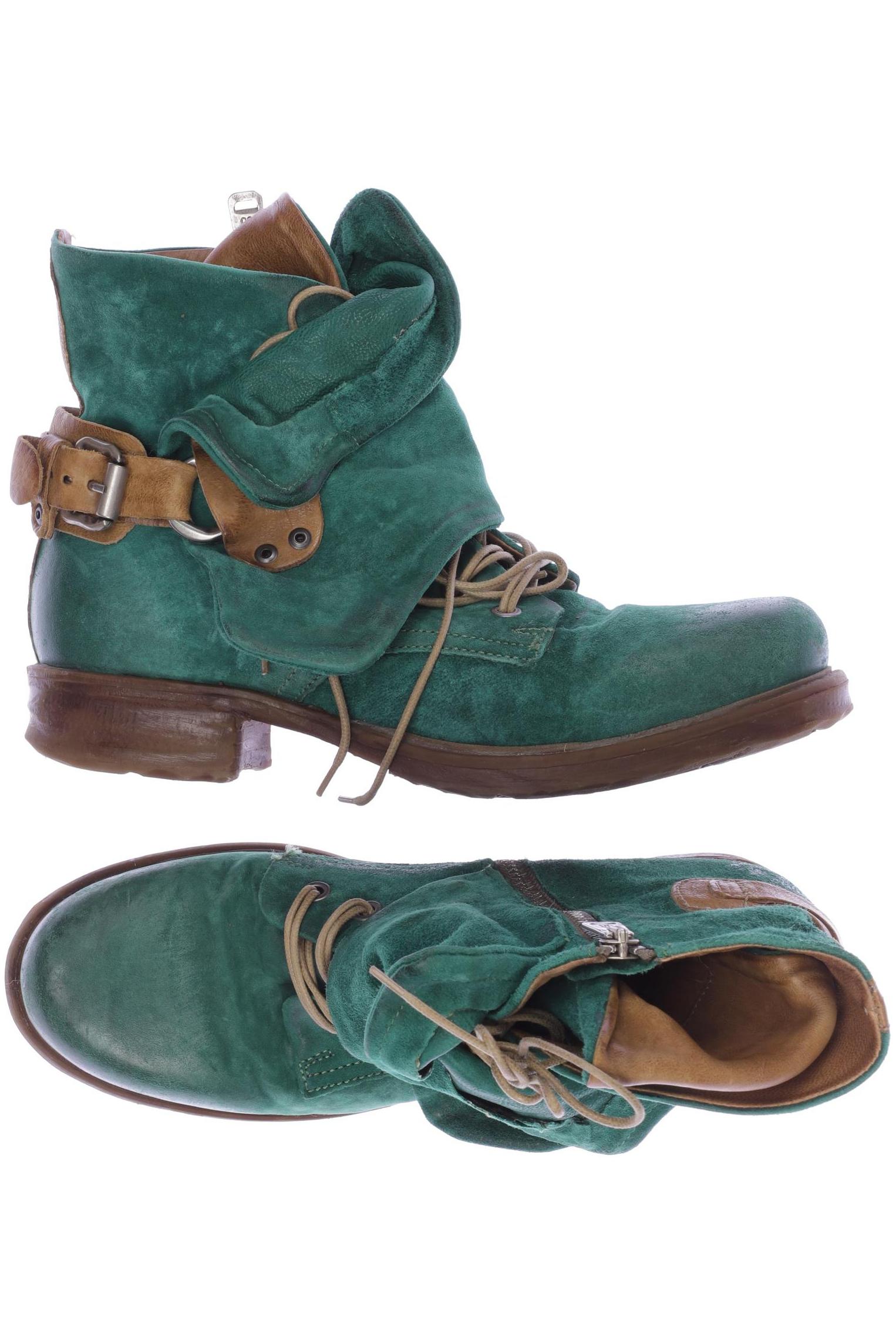

A.s.98 Damen Stiefelette, grün, Gr. 38