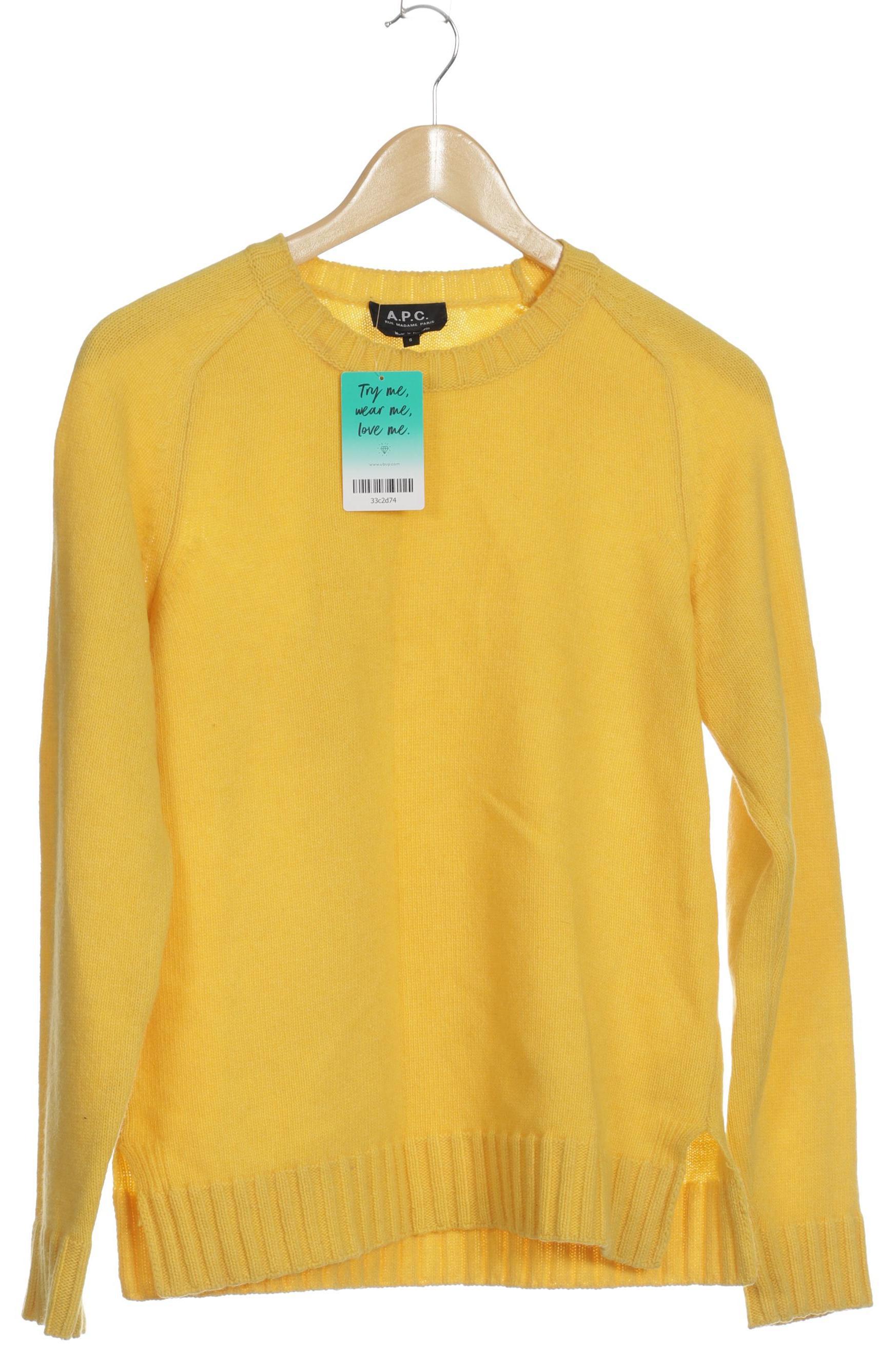 

A.p.c. Damen Pullover, gelb, Gr.