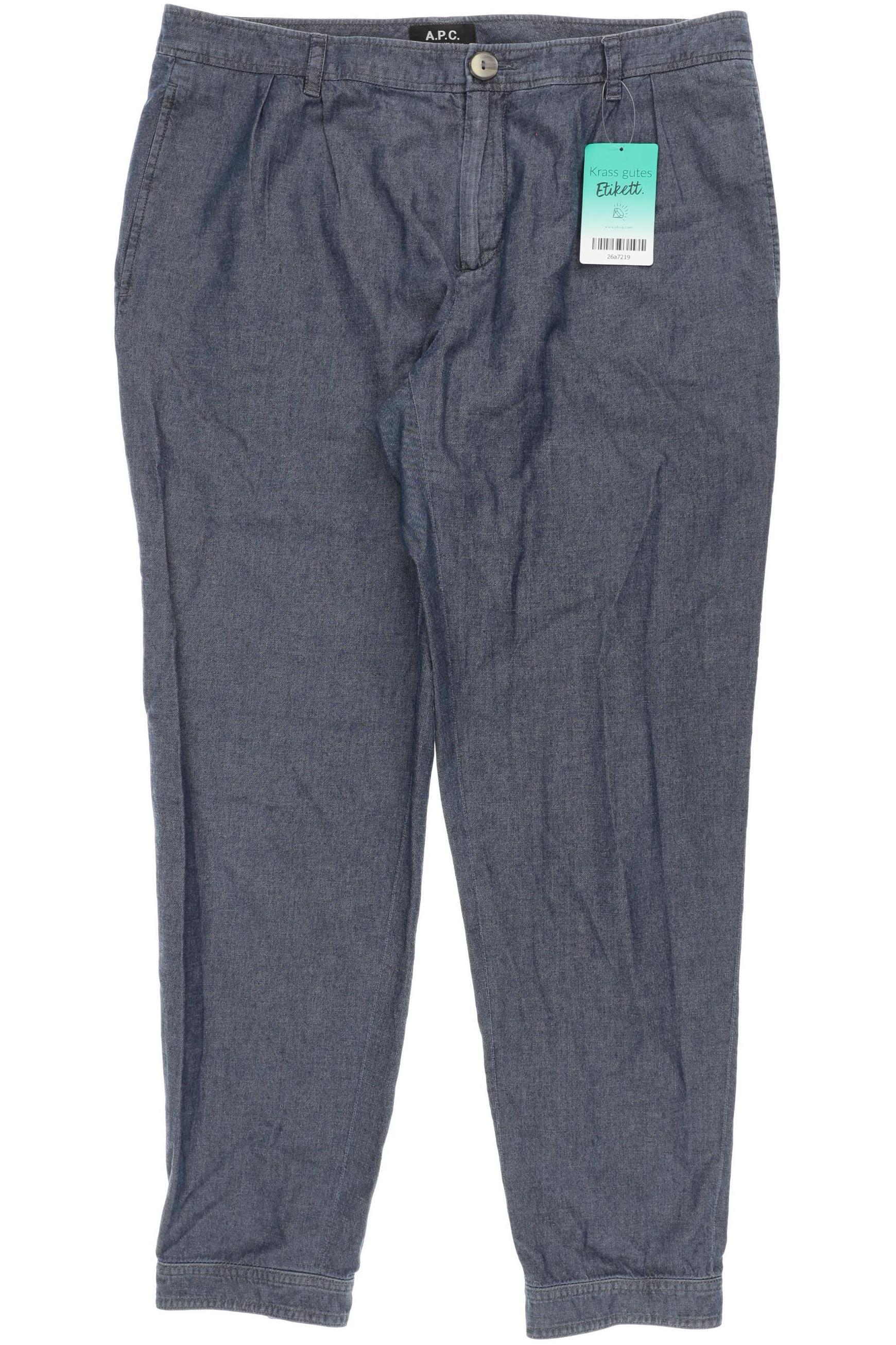 

A.p.c. Damen Stoffhose, blau, Gr. 38