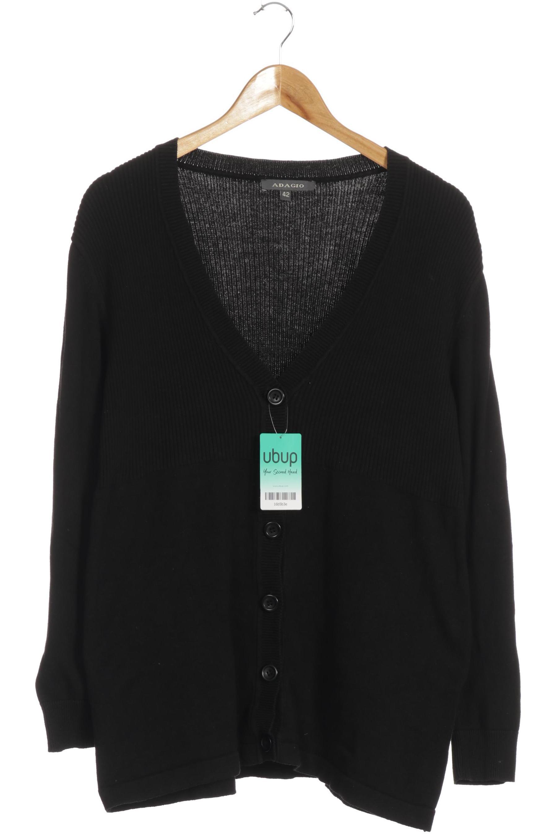 

Adagio Italia Damen Strickjacke, schwarz, Gr. 42