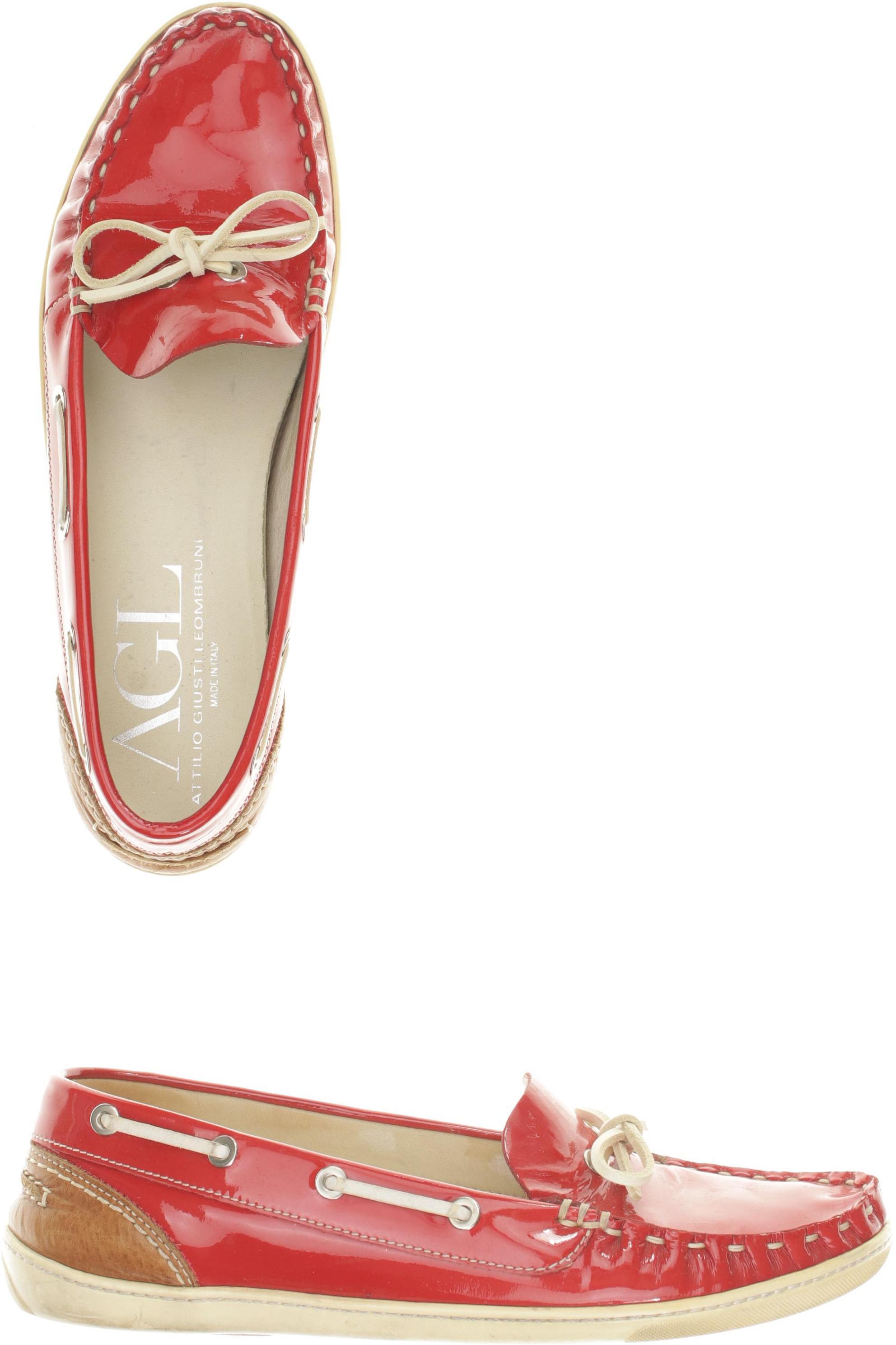 

AGL Attilio Giusti Leombruni Damen Halbschuh, rot, Gr. 38