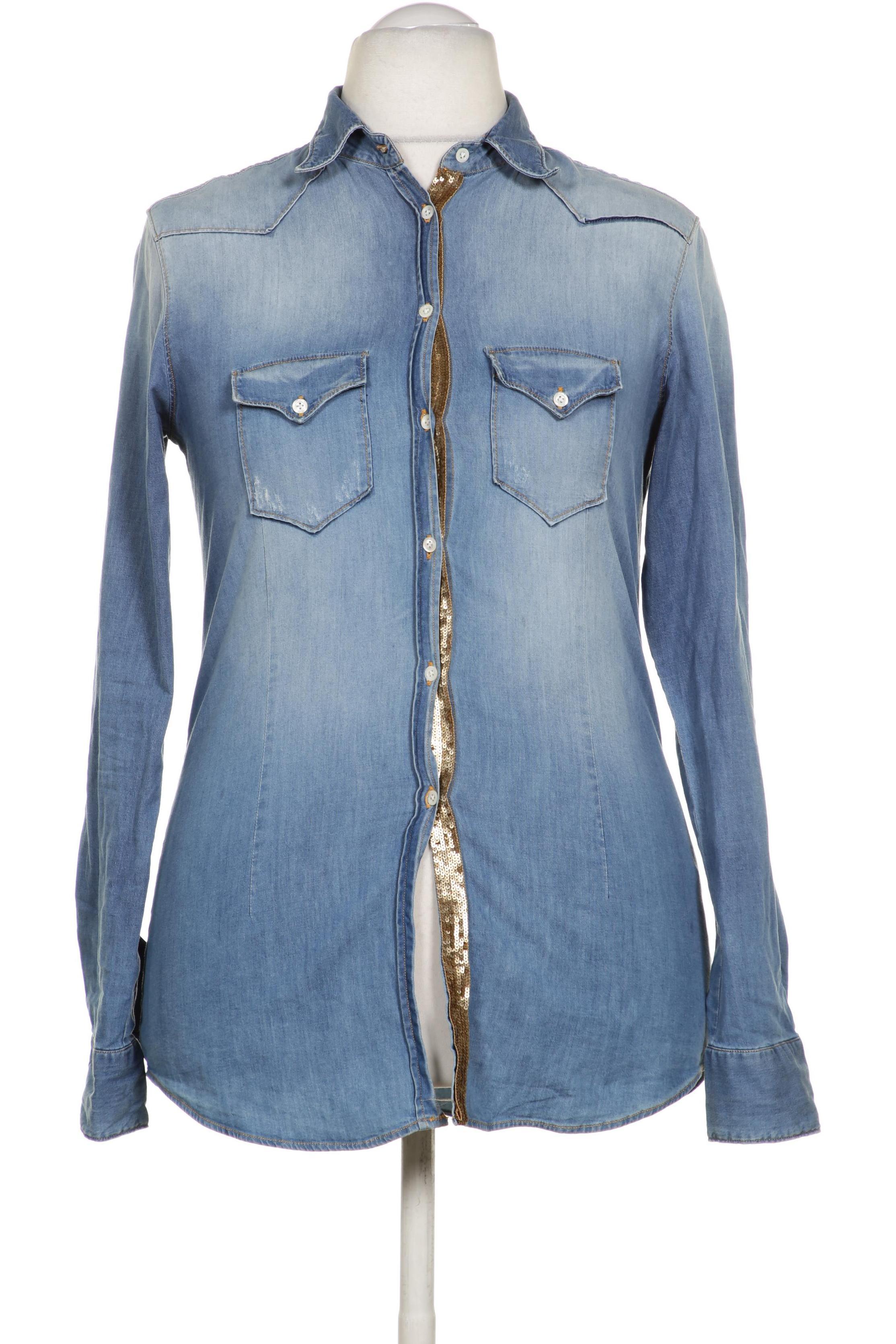 

Aglini Damen Bluse, blau, Gr. 48