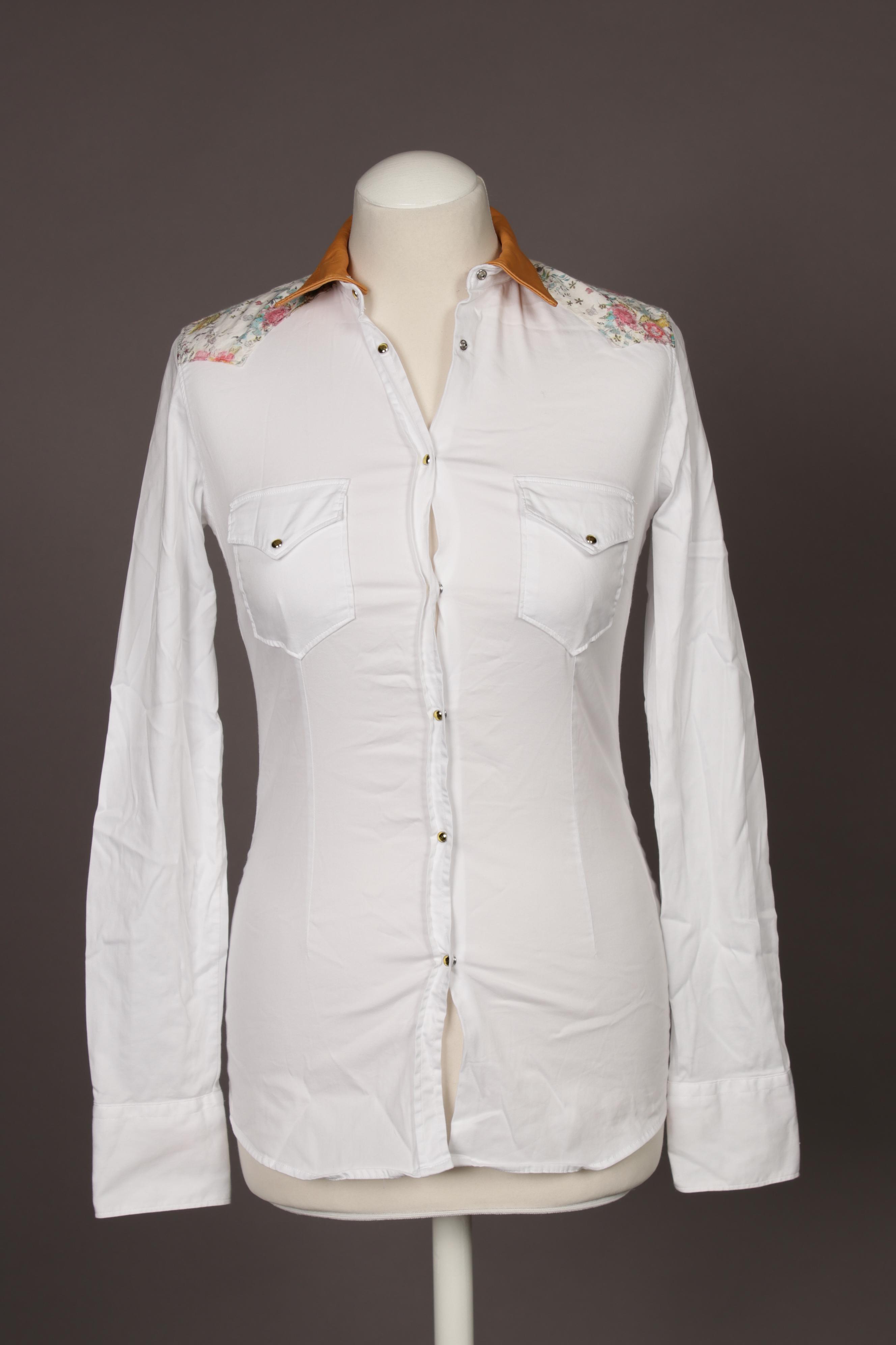 

Aglini Damen Bluse, weiß, Gr. 40