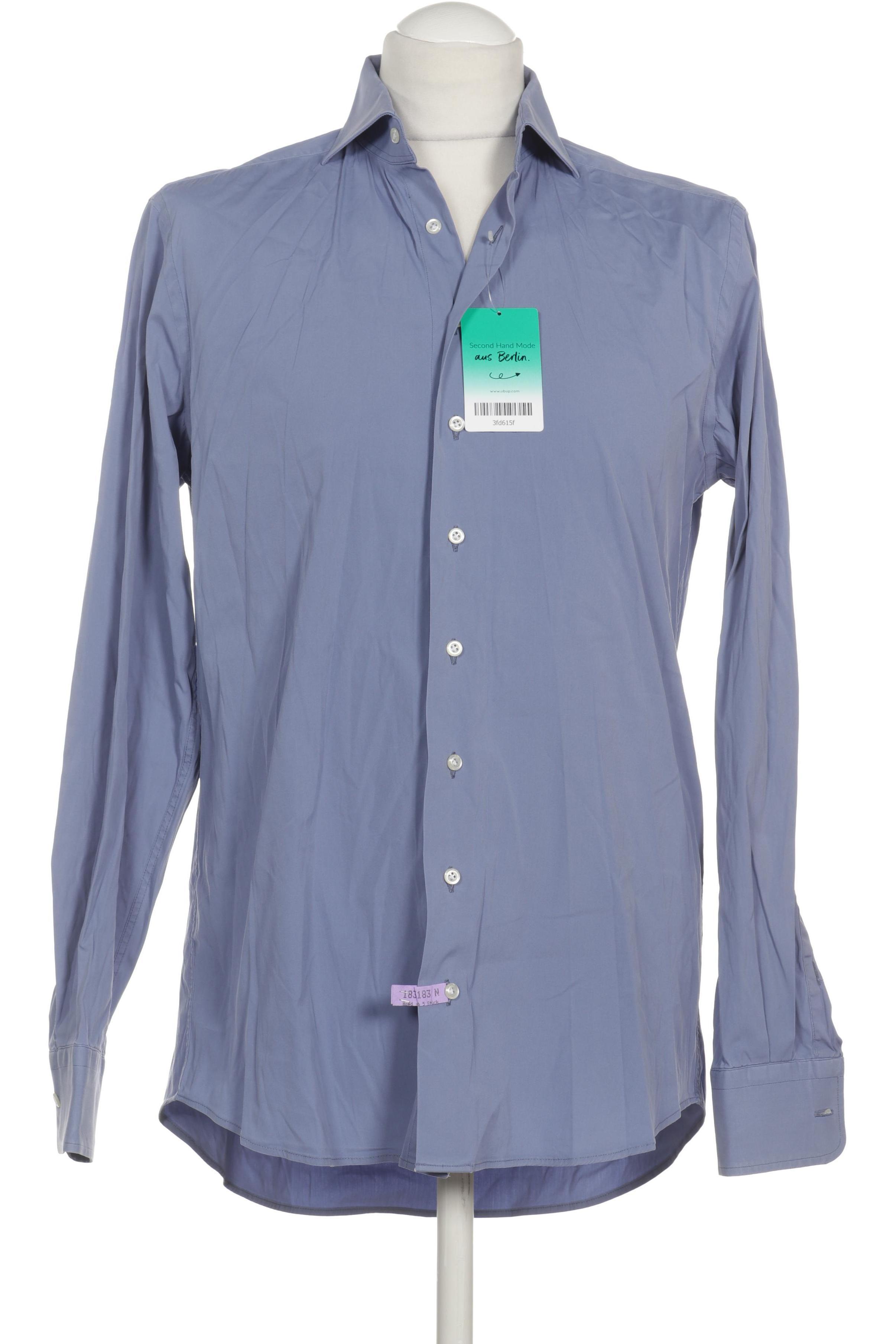 

Aglini Herren Hemd, blau, Gr.