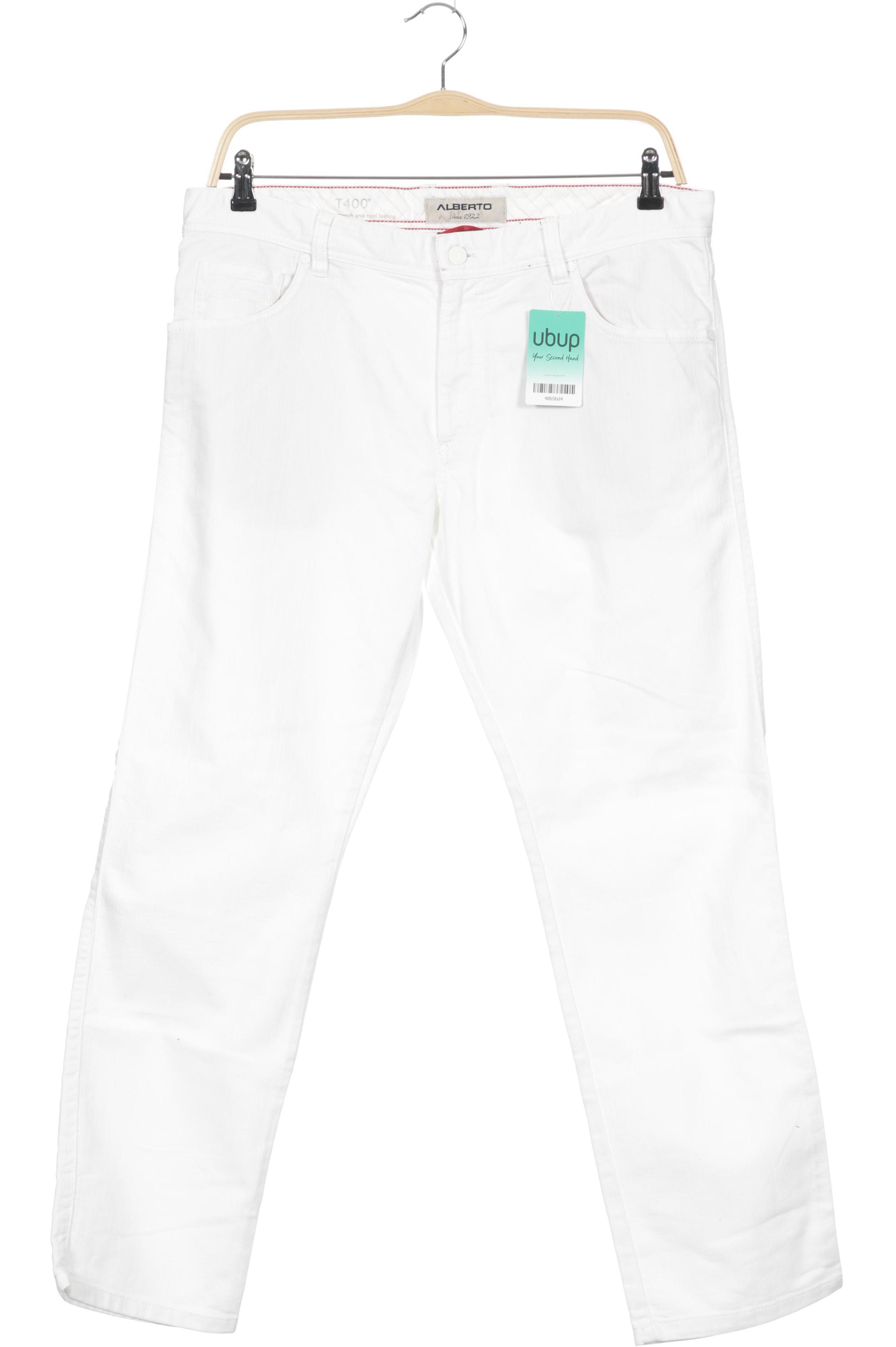 Thumbnail - Alberto Herren Jeans, weiß, Gr. 36