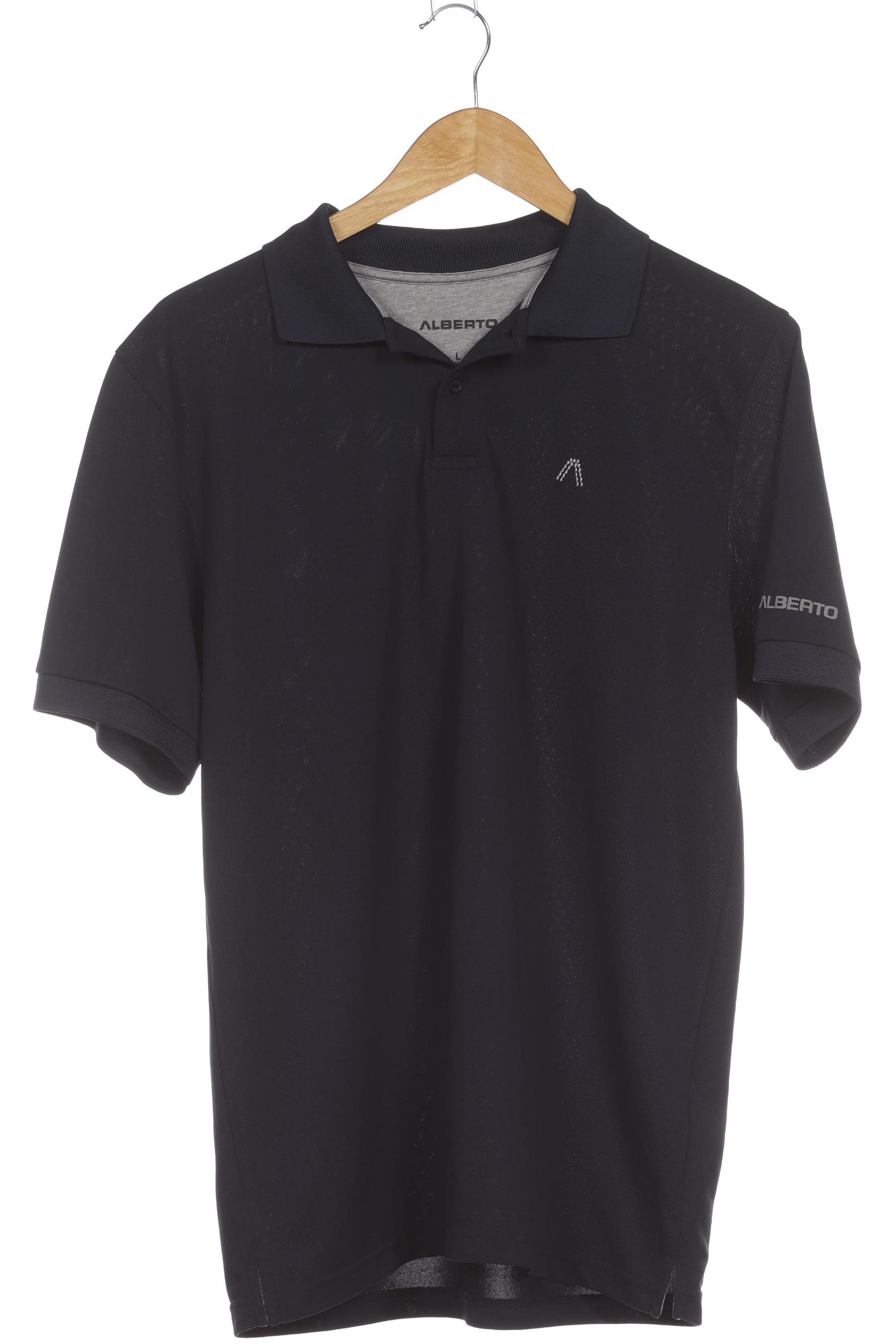Thumbnail - Alberto Herren Poloshirt, blau, Gr.