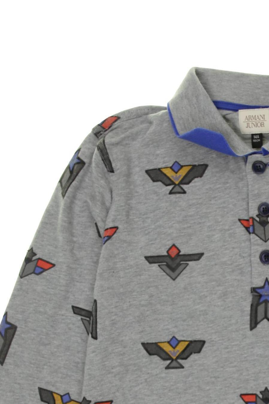 Thumbnail - Armani Junior Jungen Poloshirt, grau, Gr. 164