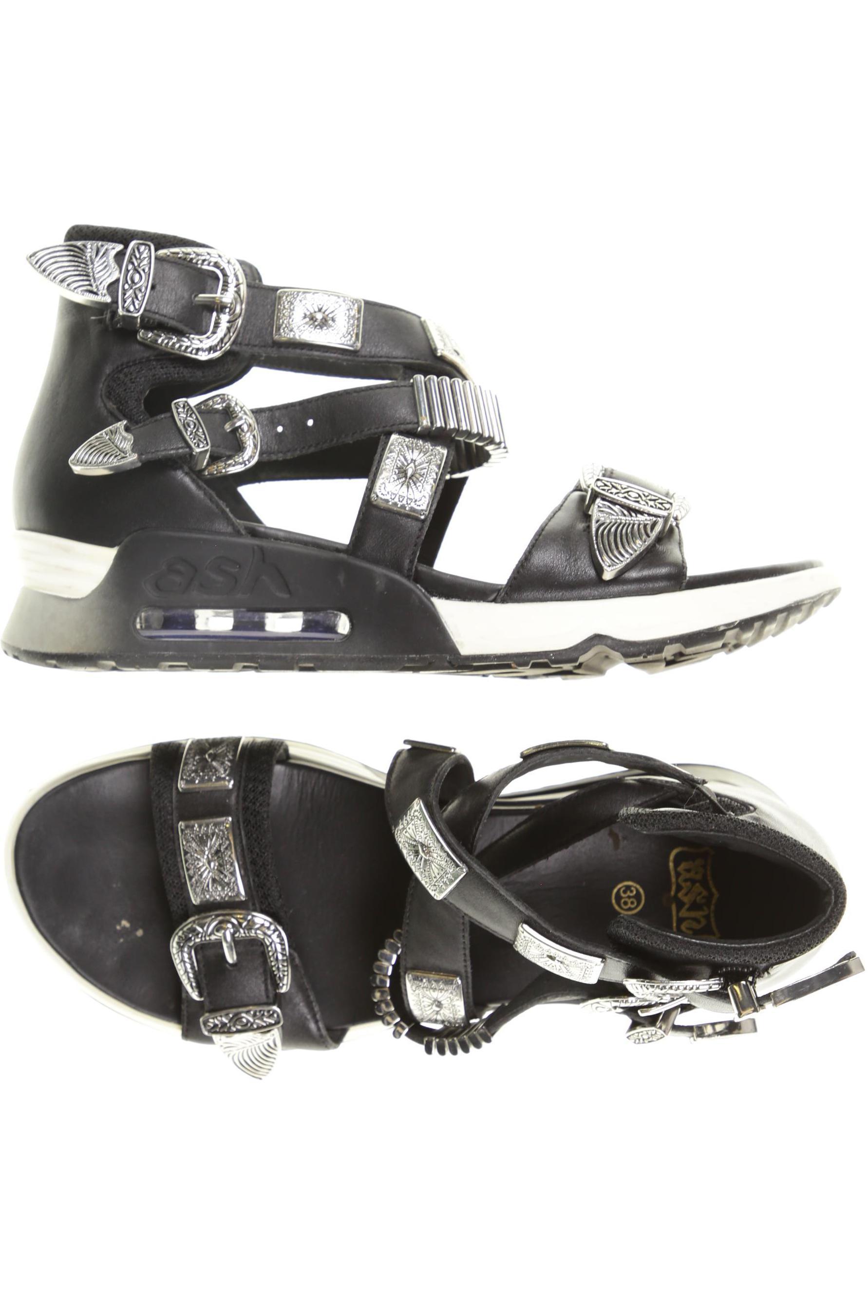 

Ash Damen Sandale, schwarz, Gr. 38